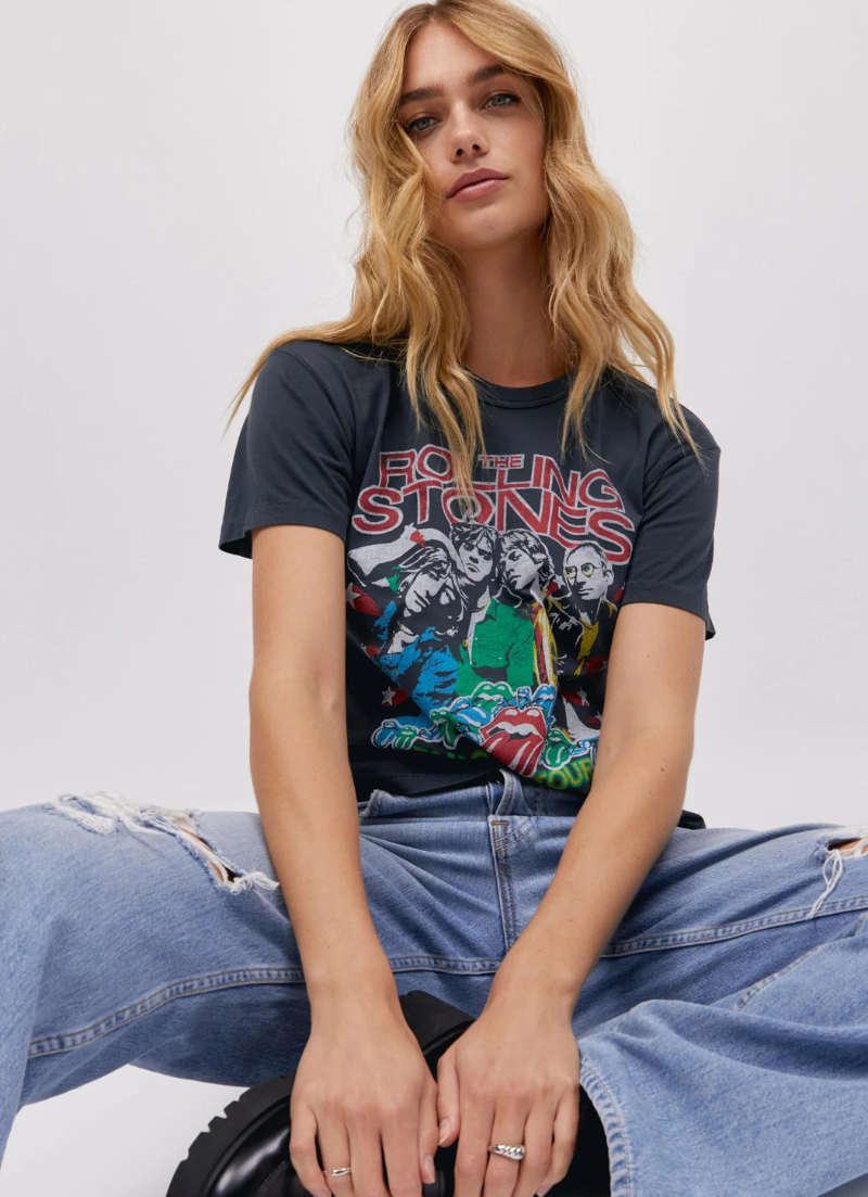 T-shirt Ringer des Rolling Stones 78 US Tour