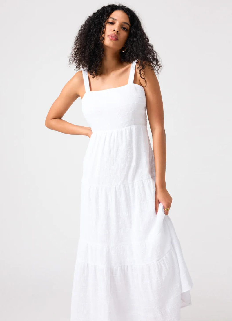 Watching Sunset Tiered Midi Dress