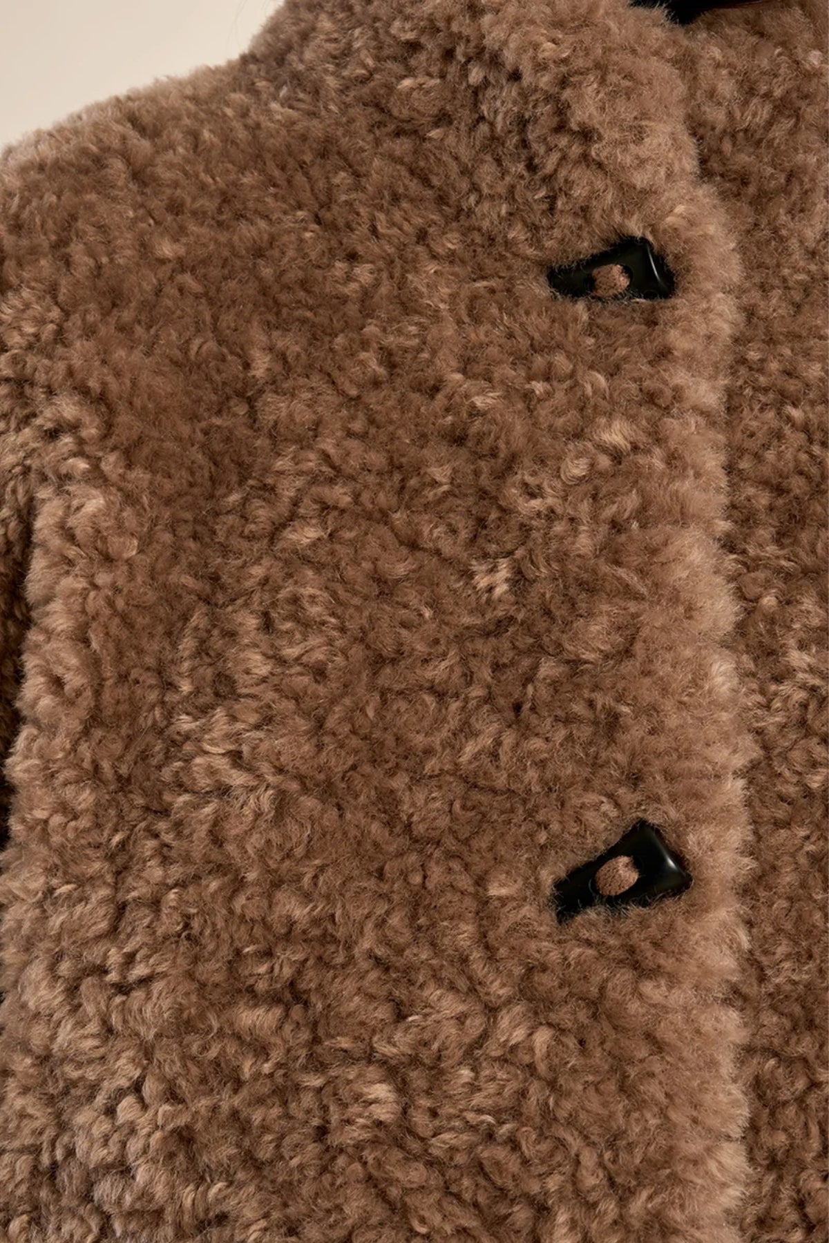 Short Faux Sheepskin Jacket