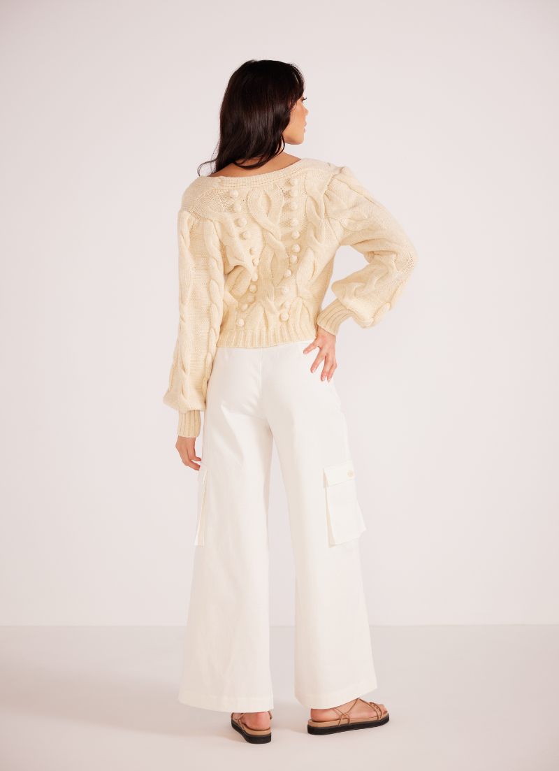 Myrtle Cable Knit Cardigan
