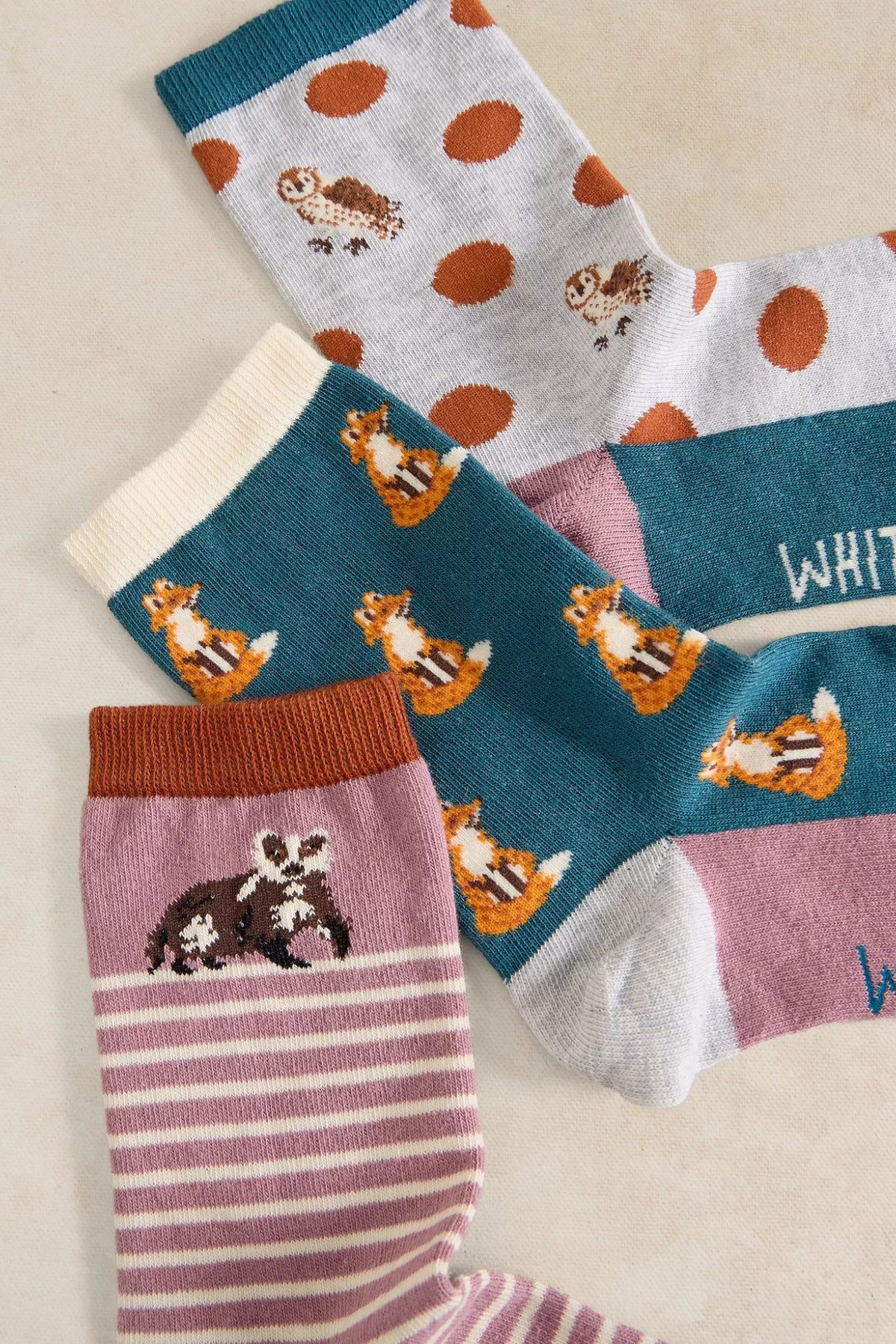 Woodland Animal Socks