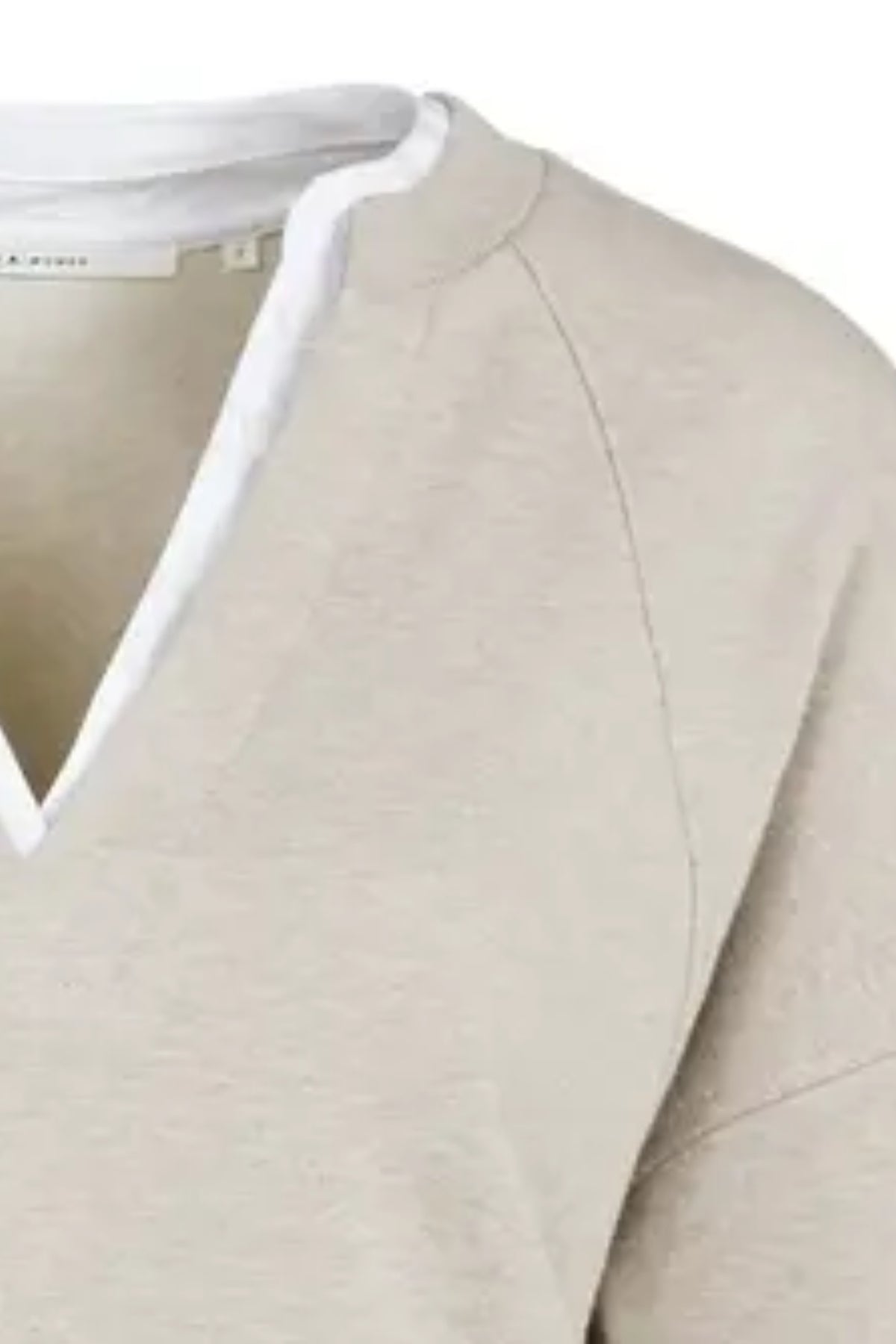 V-Neck Sweatshirt With Collar