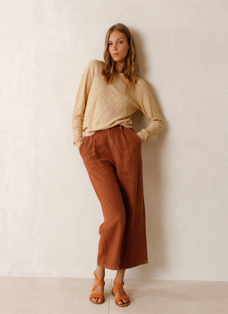 Pantalon en lin Cléo