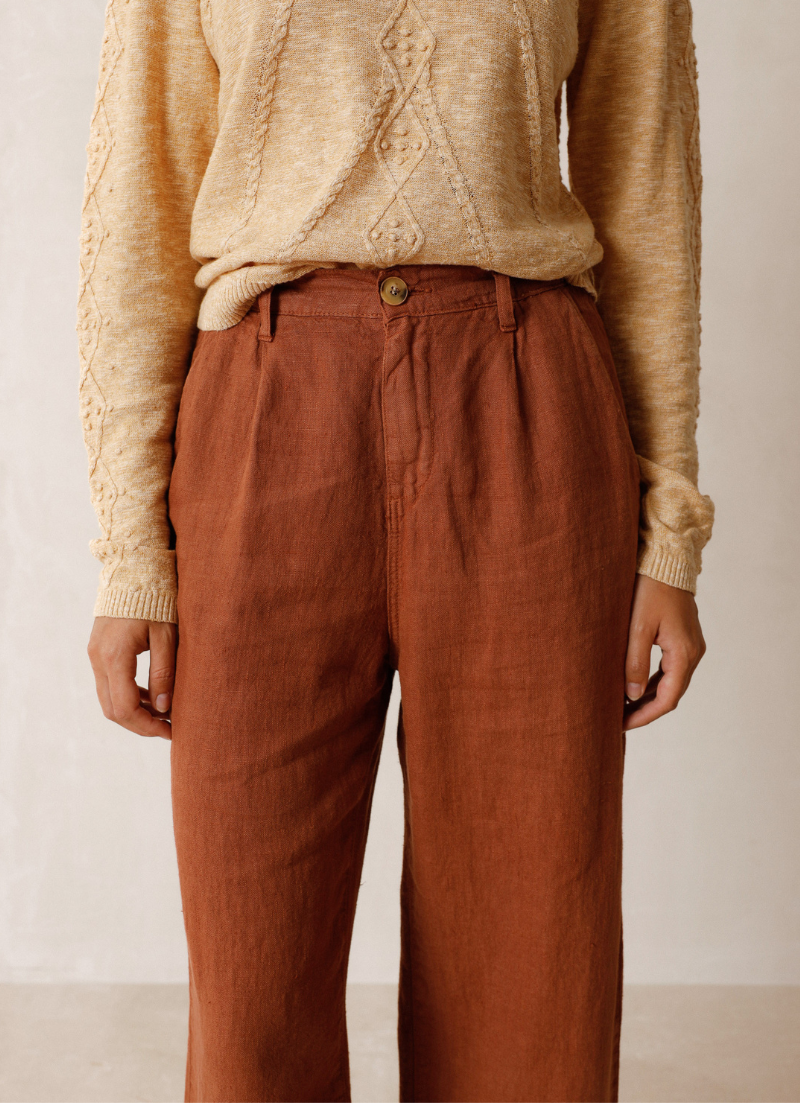 Pantalon en lin Cléo