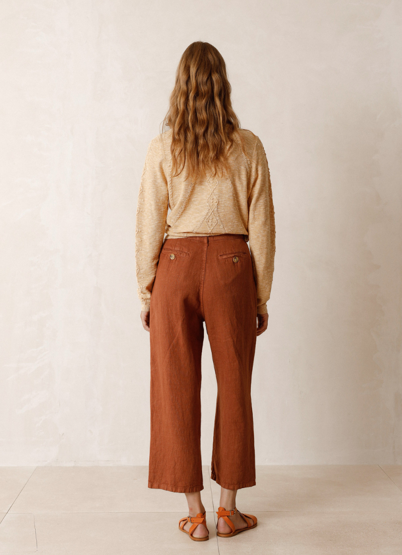 Pantalon en lin Cléo
