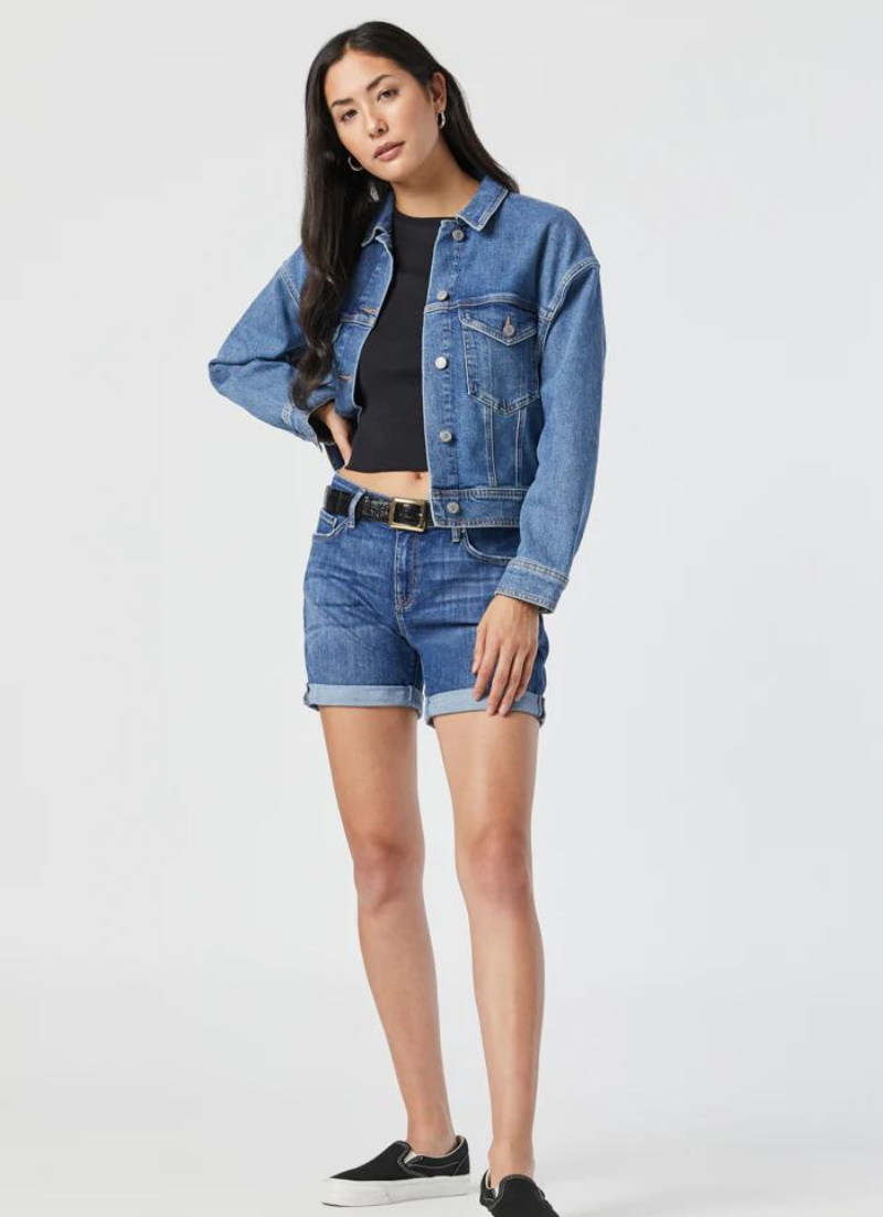 Pixie Short | Mid Indigo Organic Blue