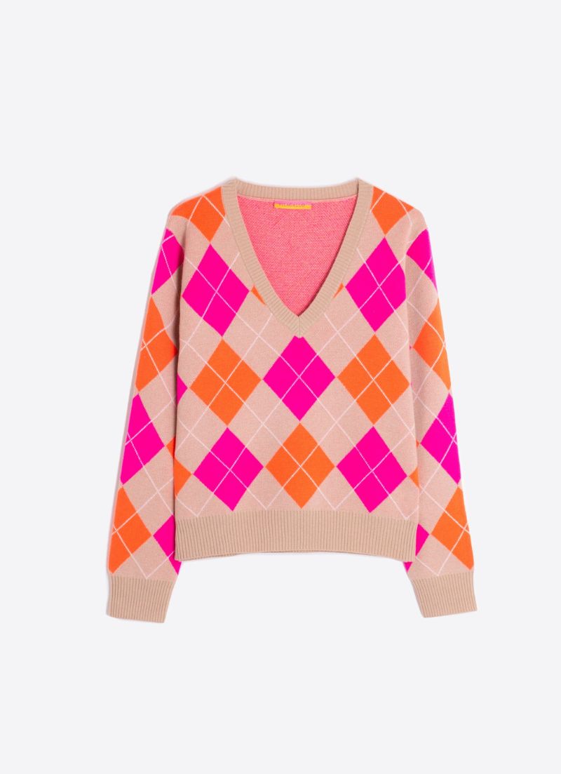 Pull à losanges