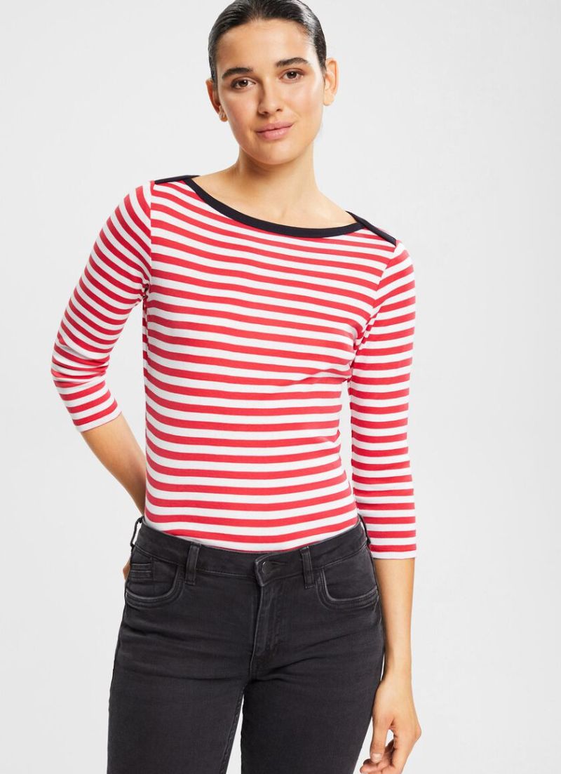 T-shirt à col bateau