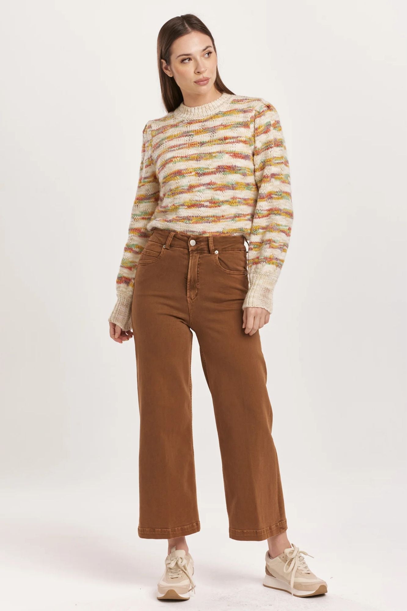 Audrey Cropped Wide Leg Jeans