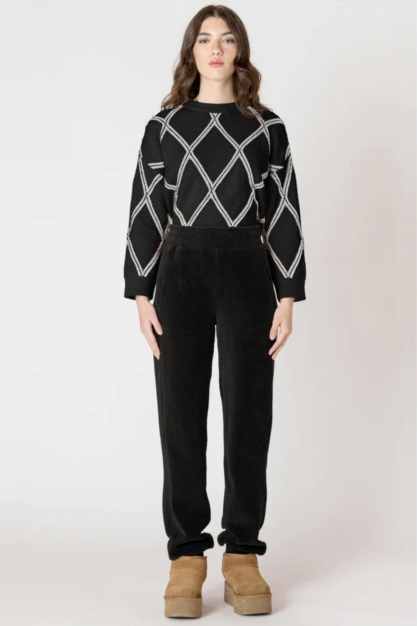 Diamond Check Sweater