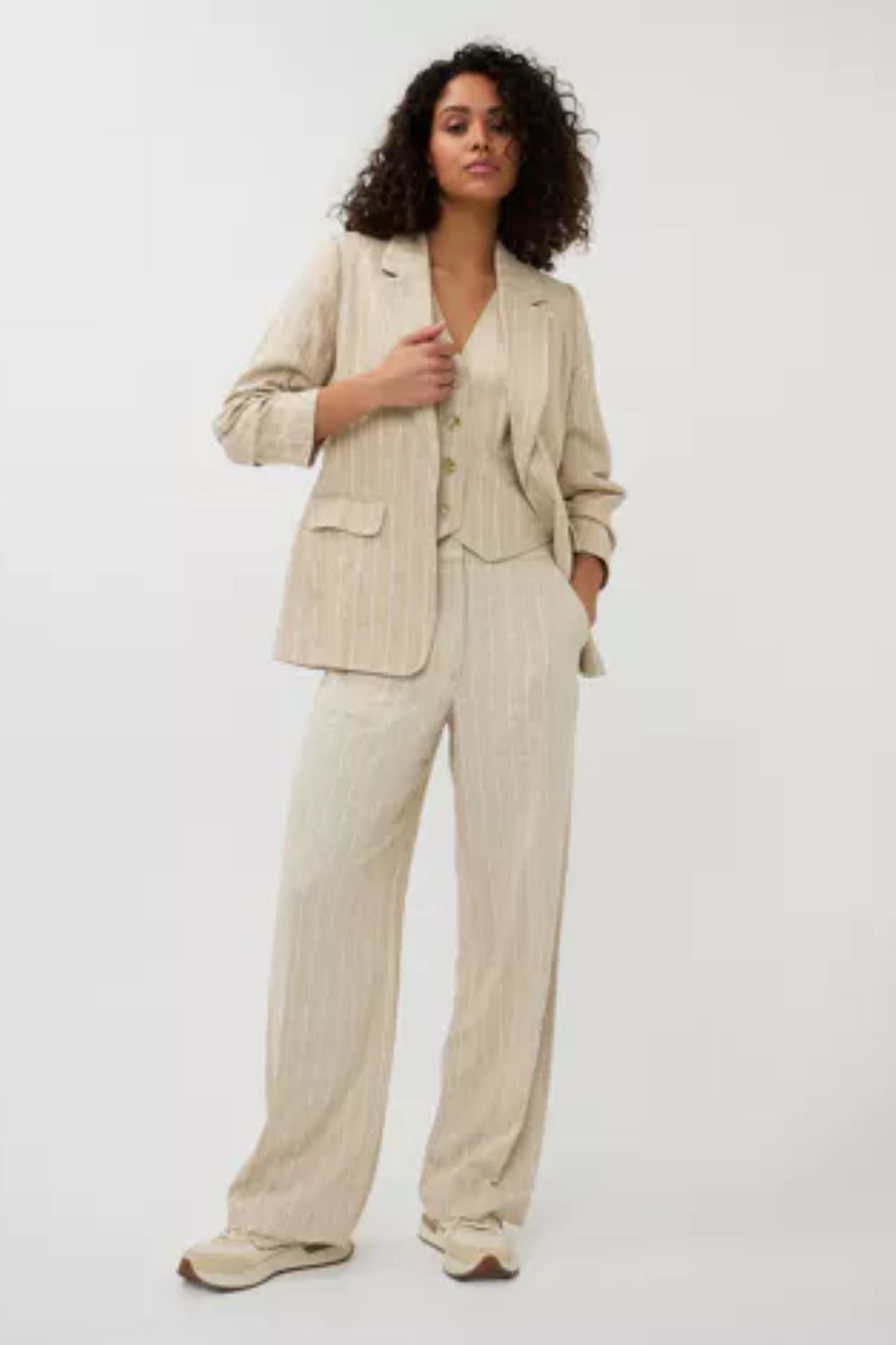 Blazer Linen Stripe