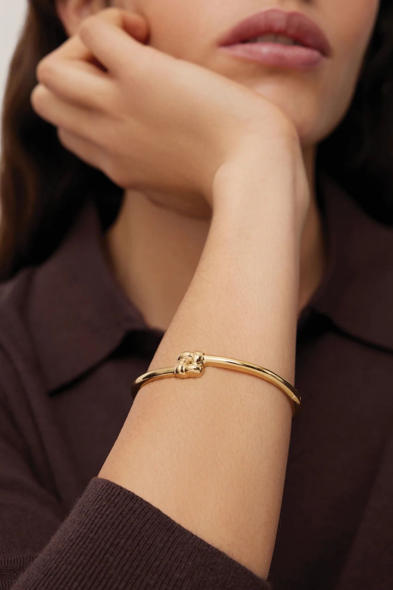Slim Woven Square Bangle