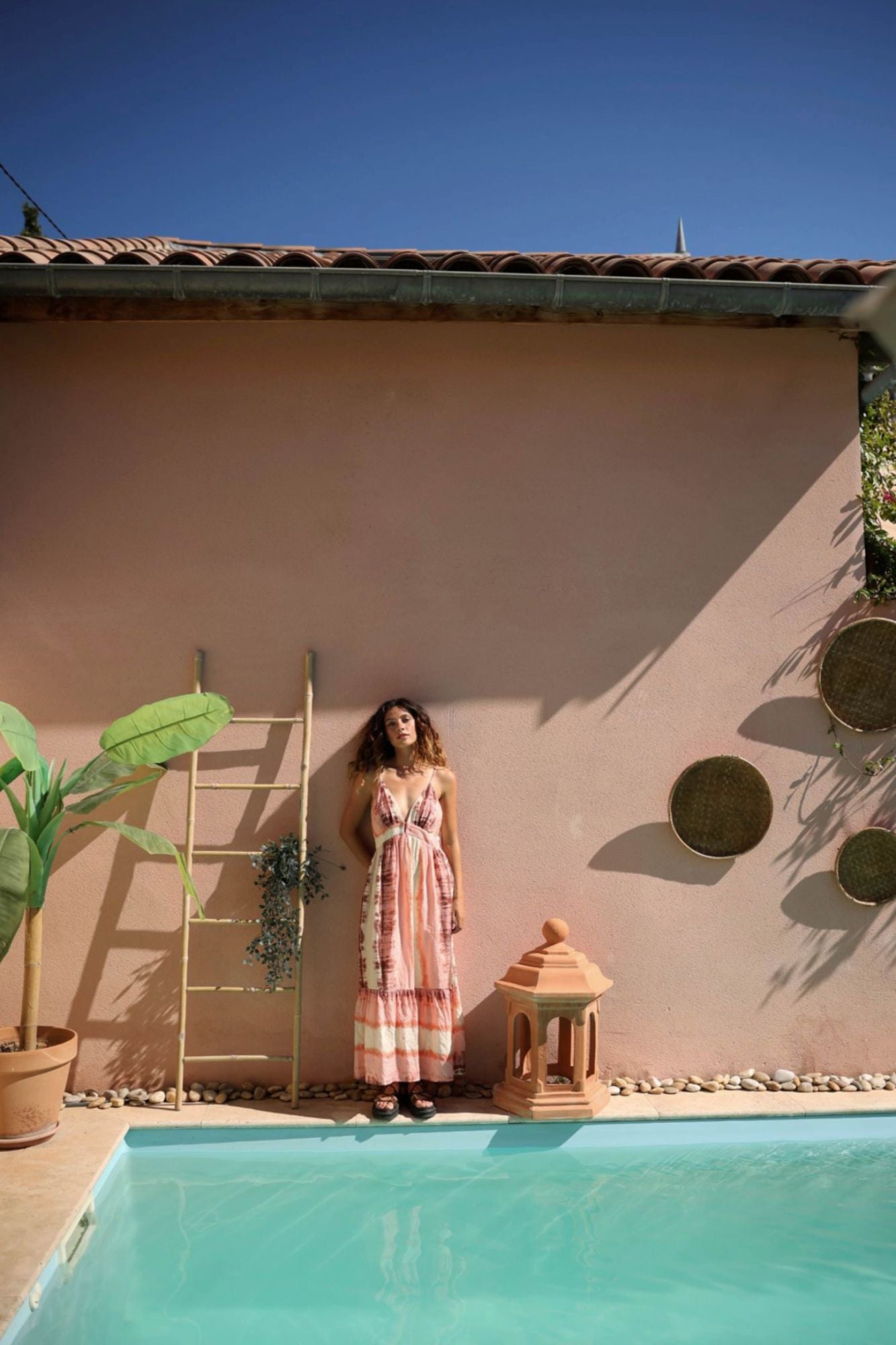 Long Tie-dye Print Dress