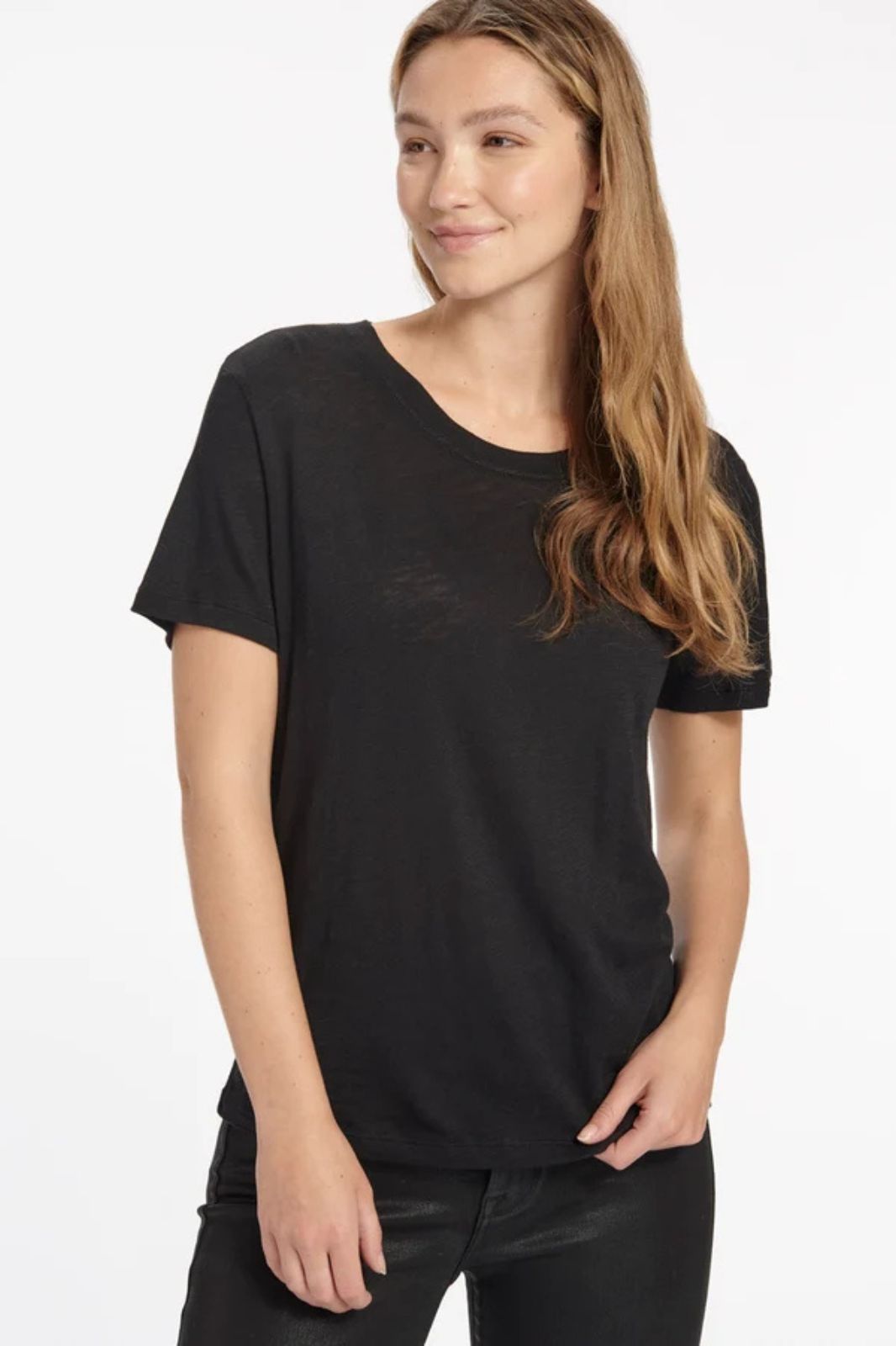 Zoe Slub Crew Neck Tee