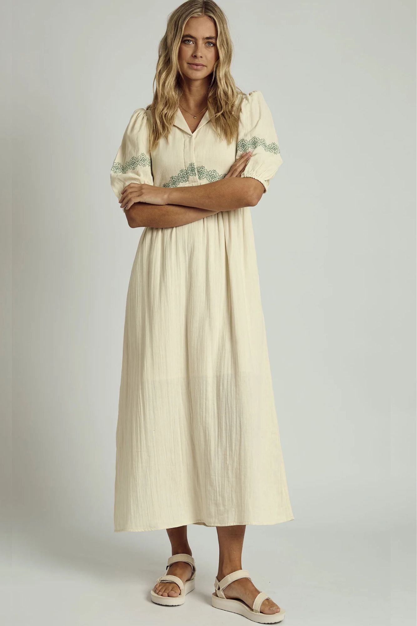 Camryn Embroidered Maxi Dress