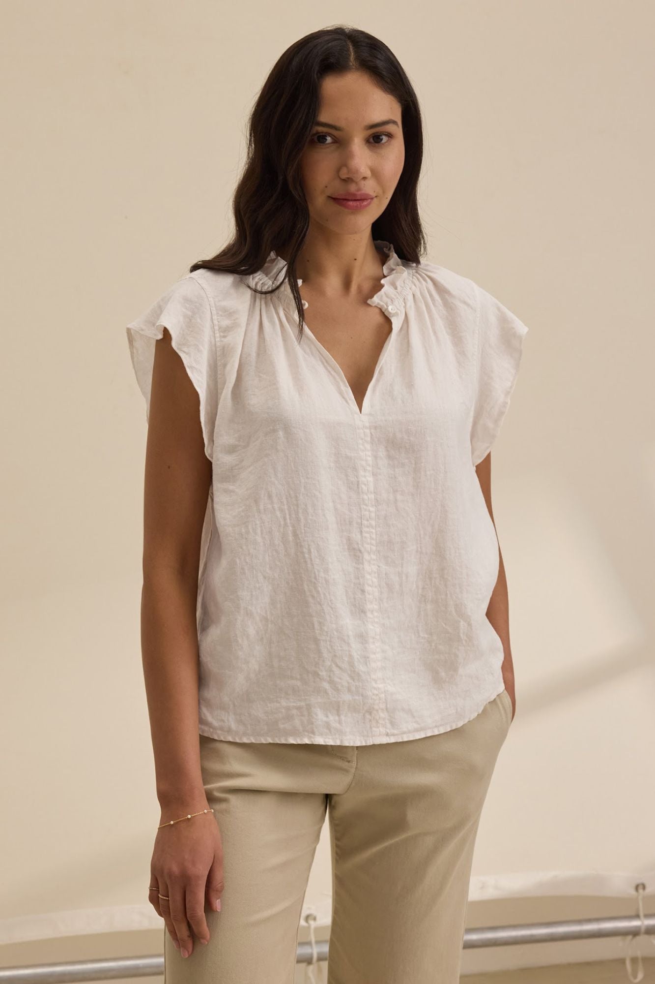 Semira Linen Top
