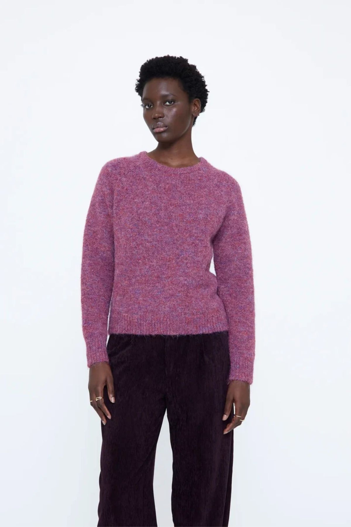 Fuchsia Wool Blend Sweater