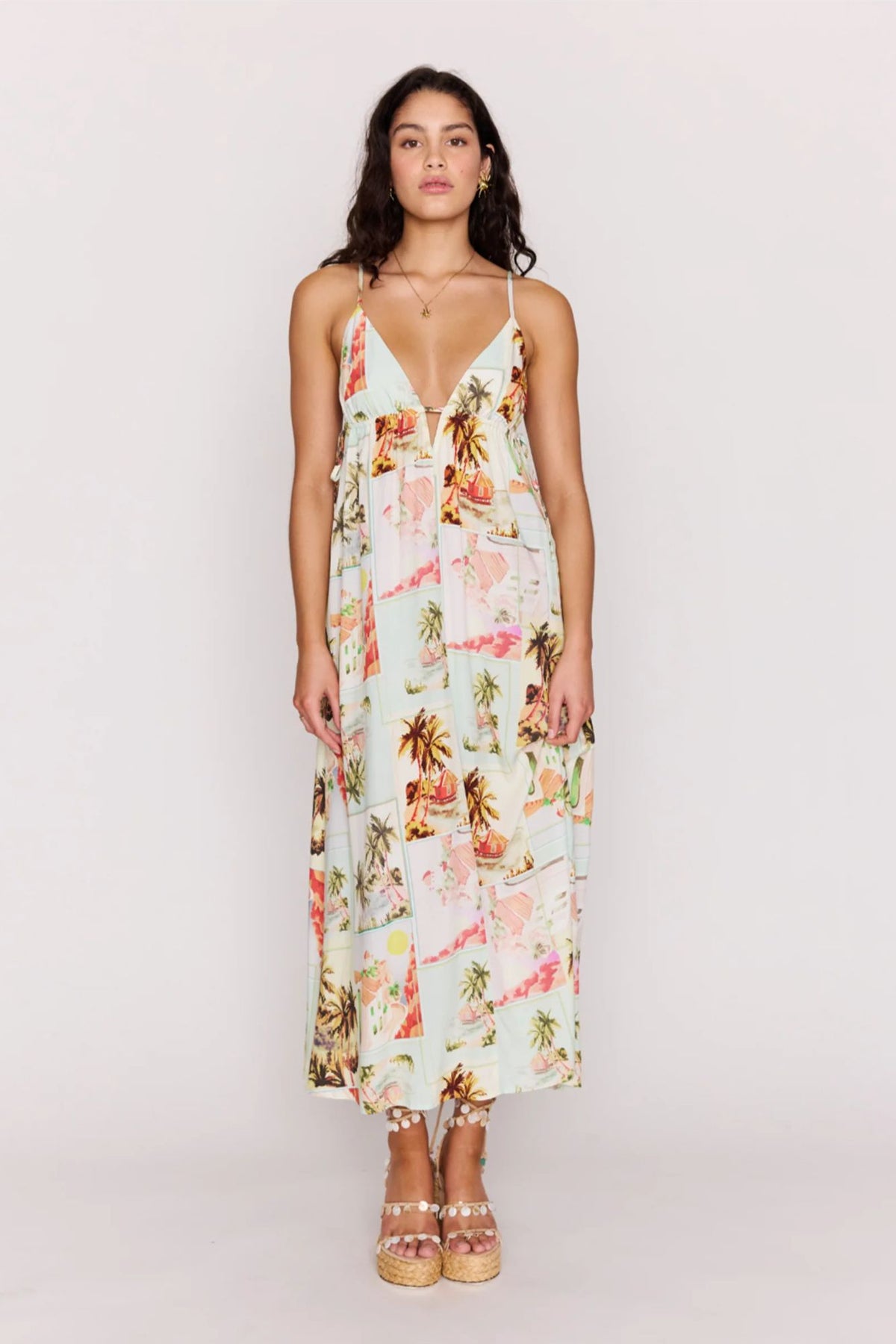 deep plunge dress Dolce Maxi Children Sizes:16 Pakistani Dress Design Inspiration Floral Appliqu��