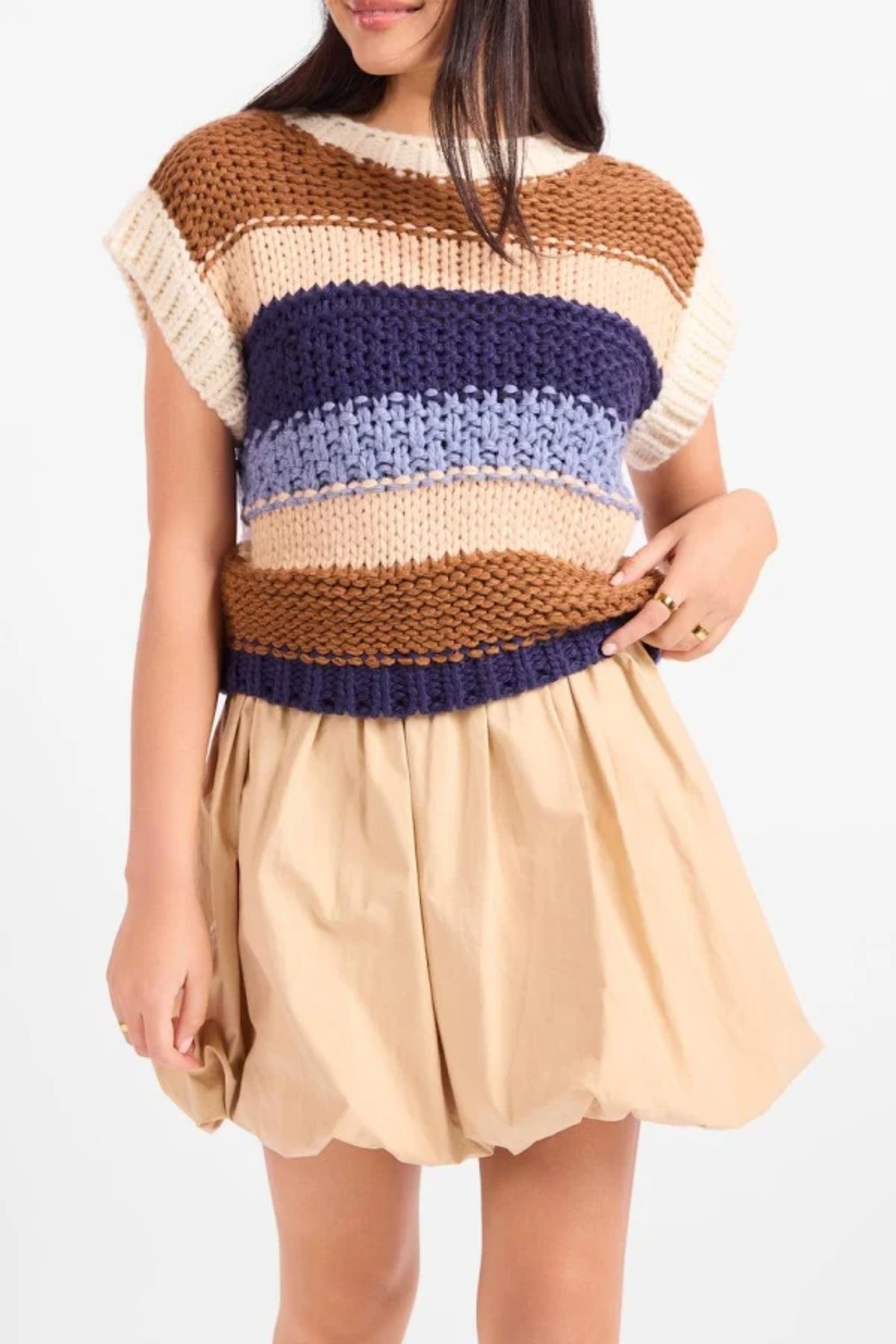 Bookmark Stripe Sweater Vest