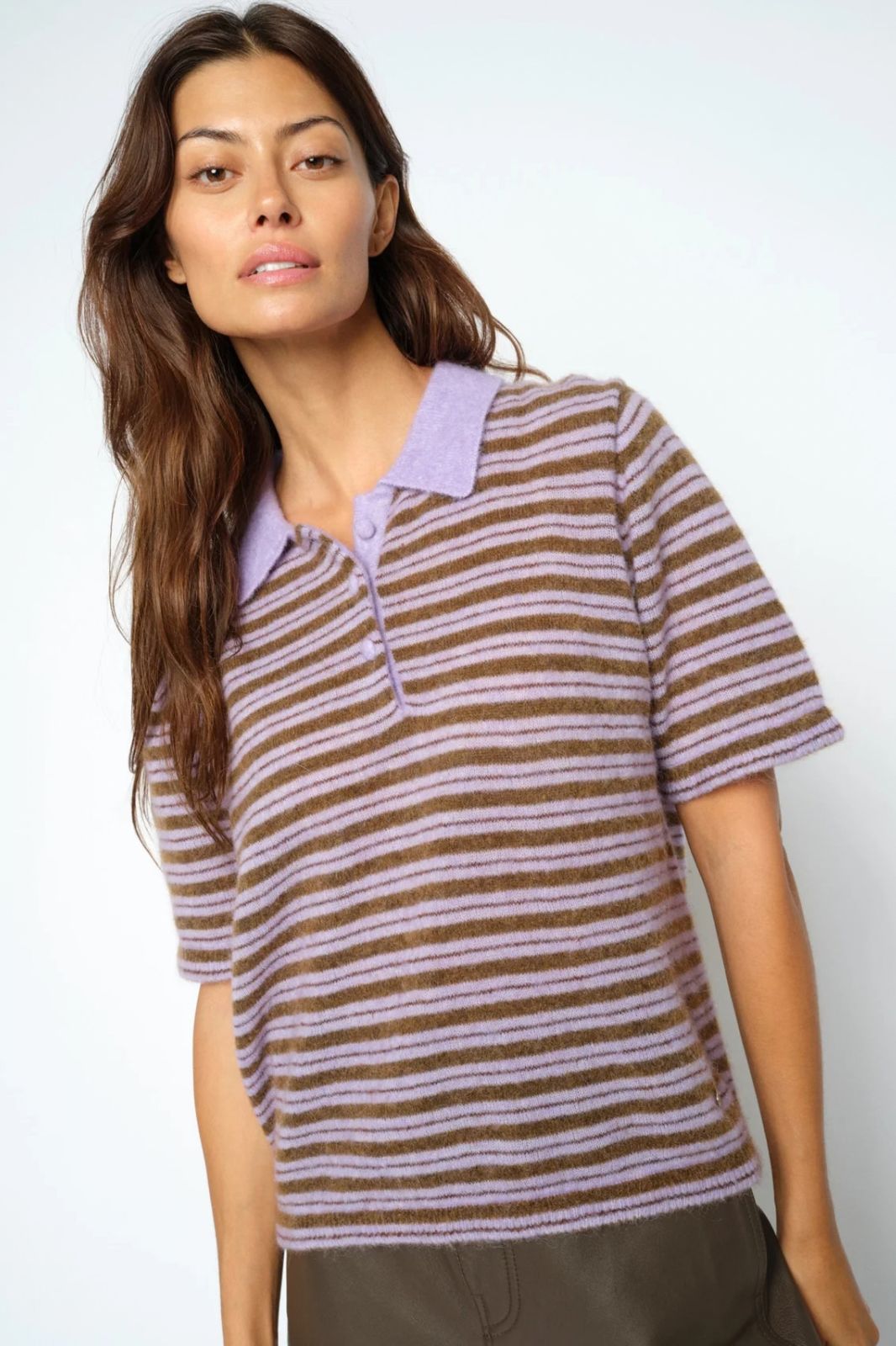 Milvi Stripe Polo Knit