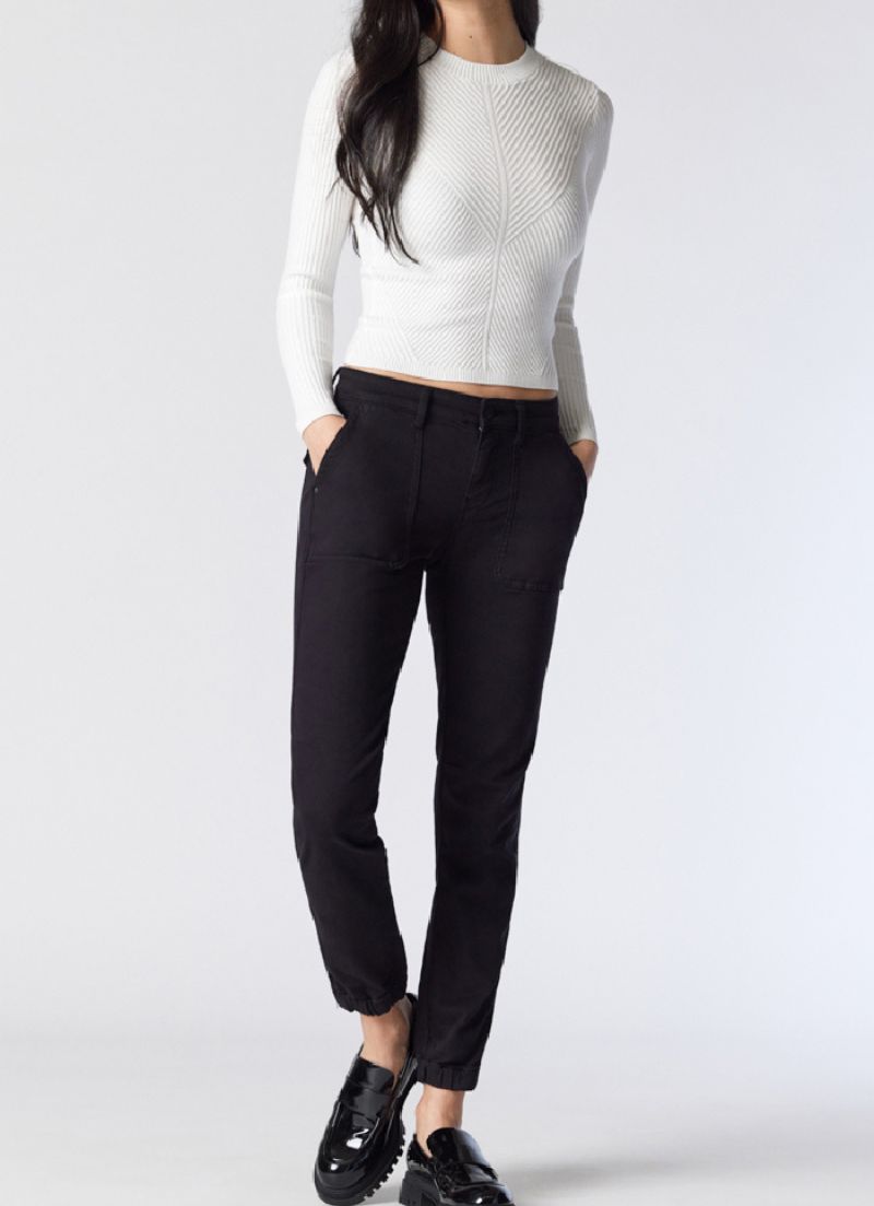 Ivy Cargo Black Twill