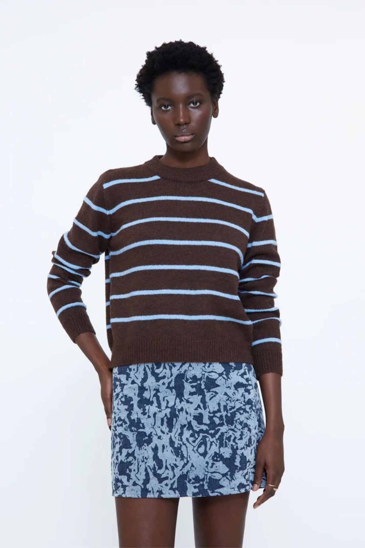 Knitted Striped Sweater