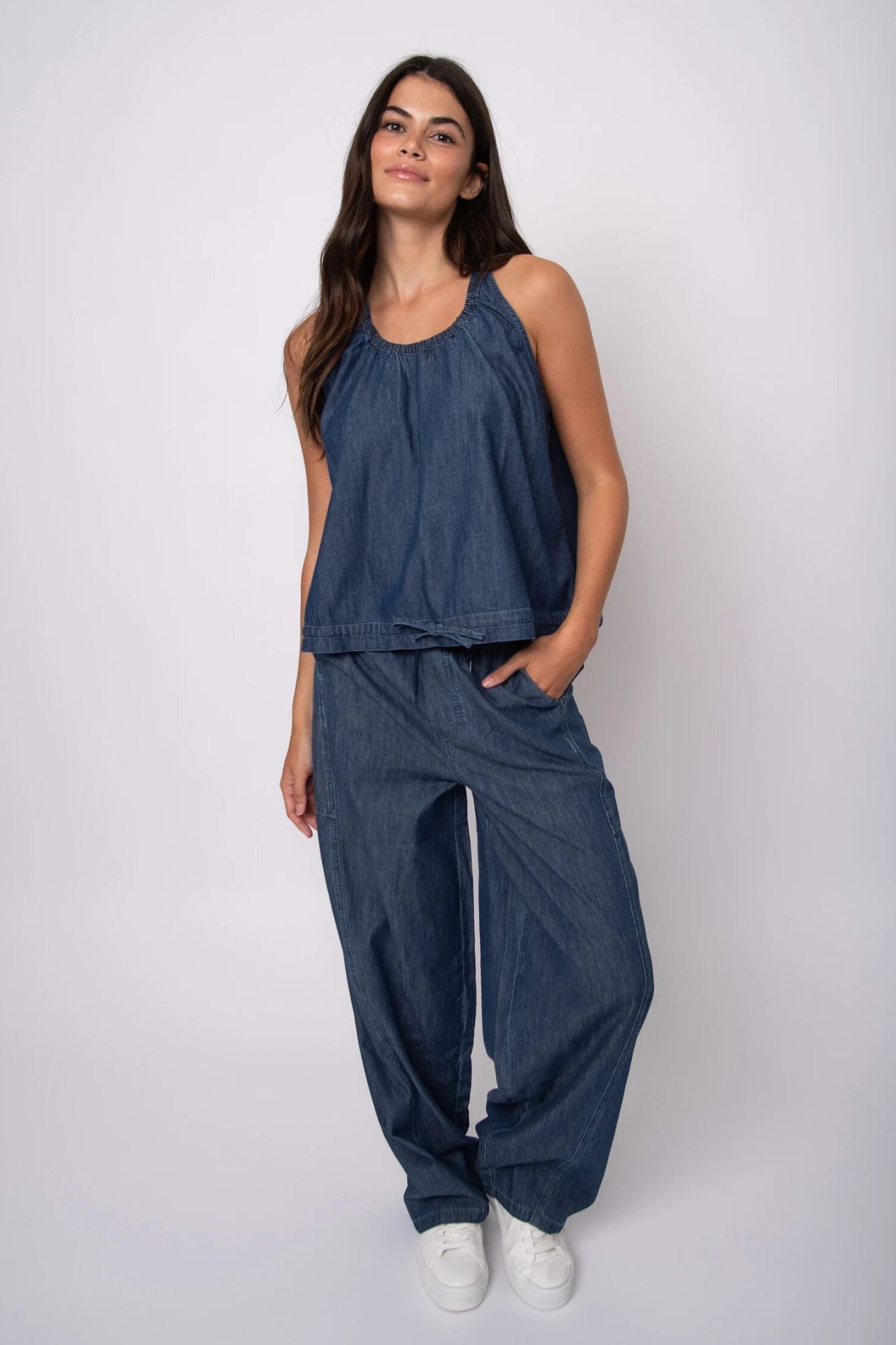 Karen Light Weight Denim Top