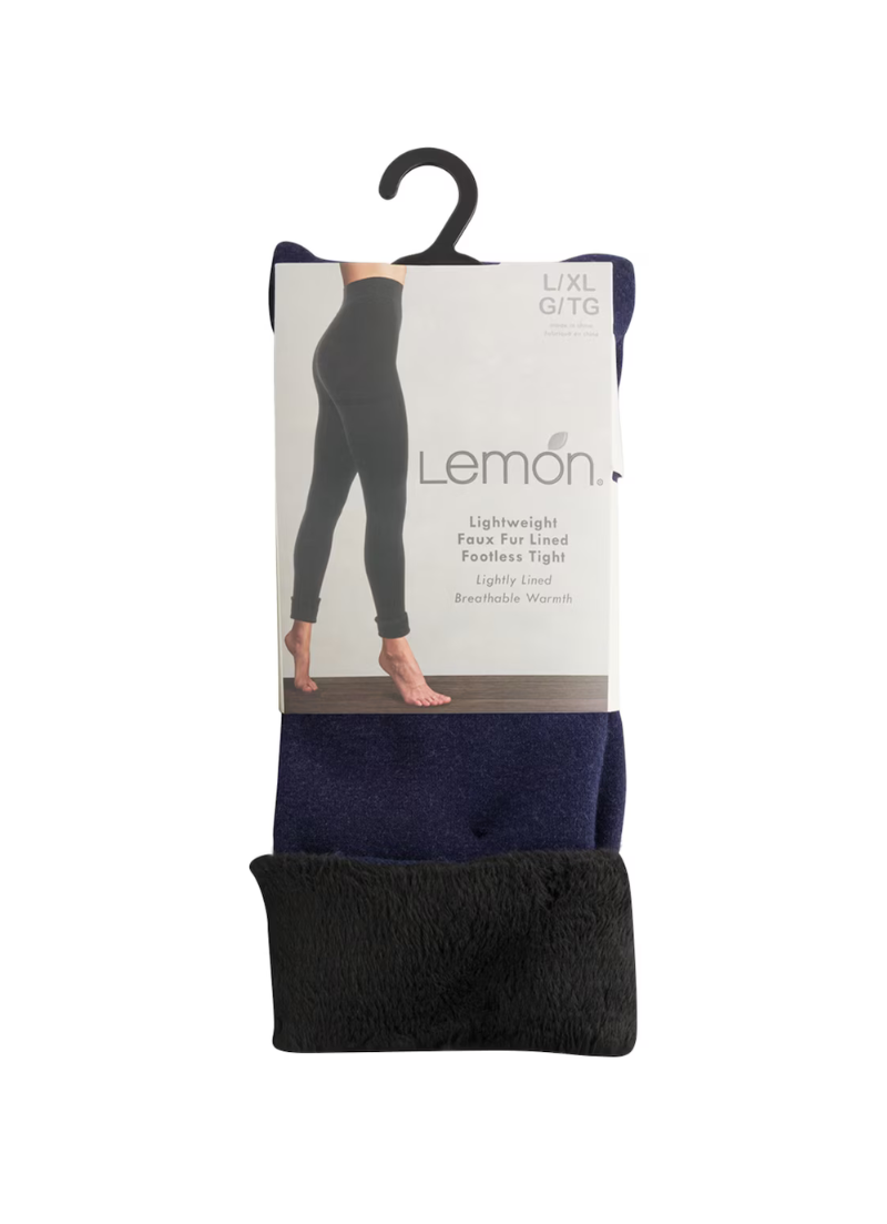 Legging doublé de fourrure pour femme