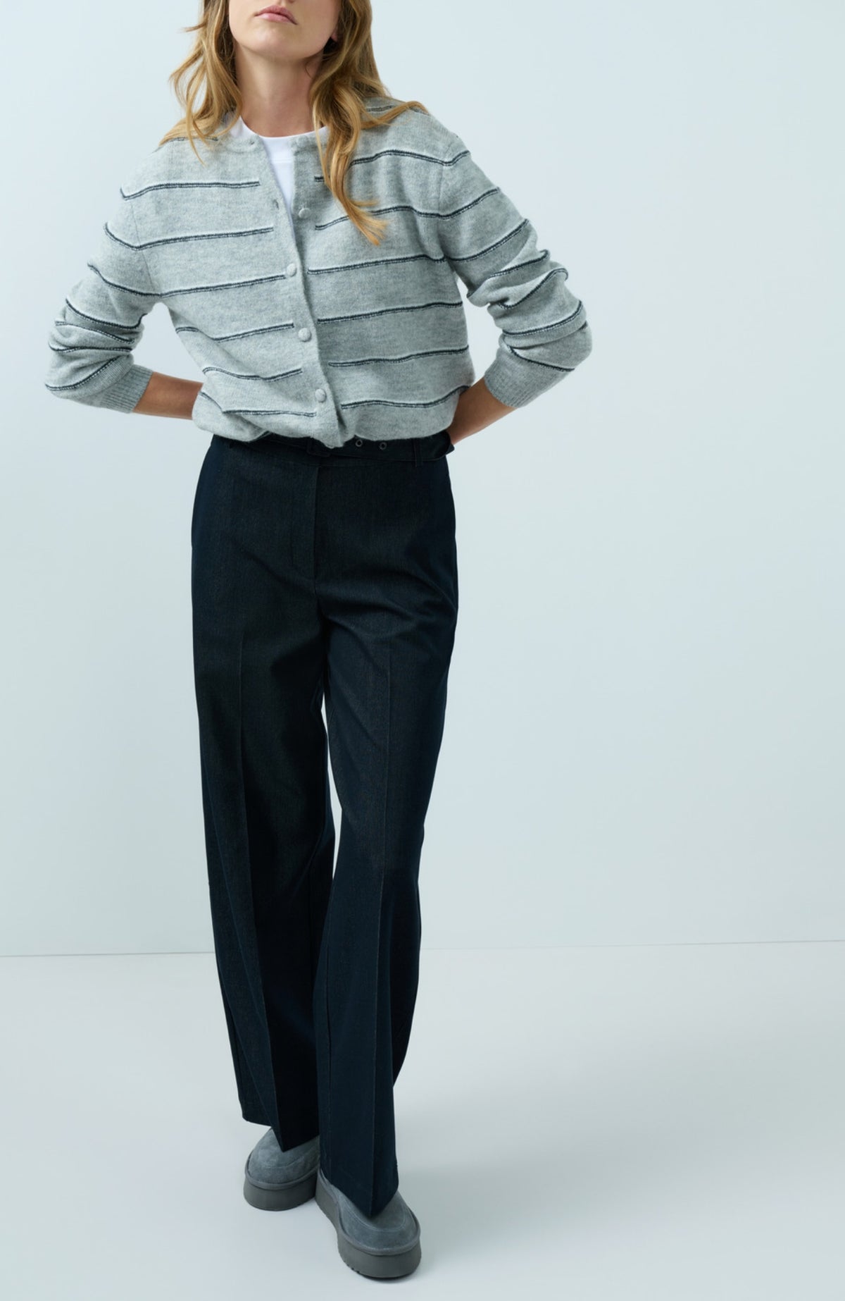 Knit Striped Cardigan