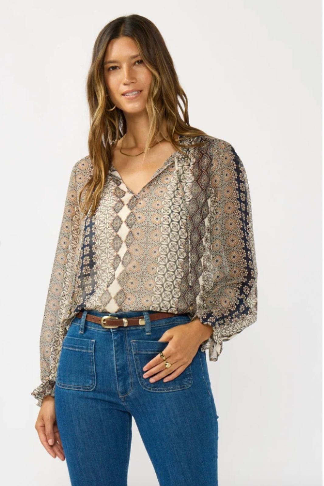 Split Neck Blouse