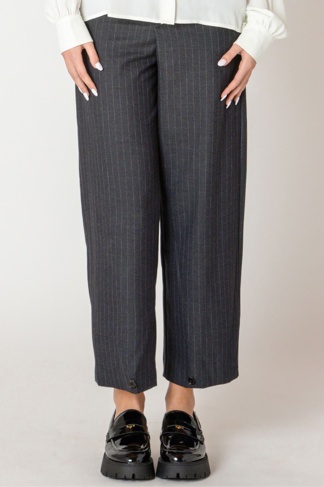 Button Hem Pant