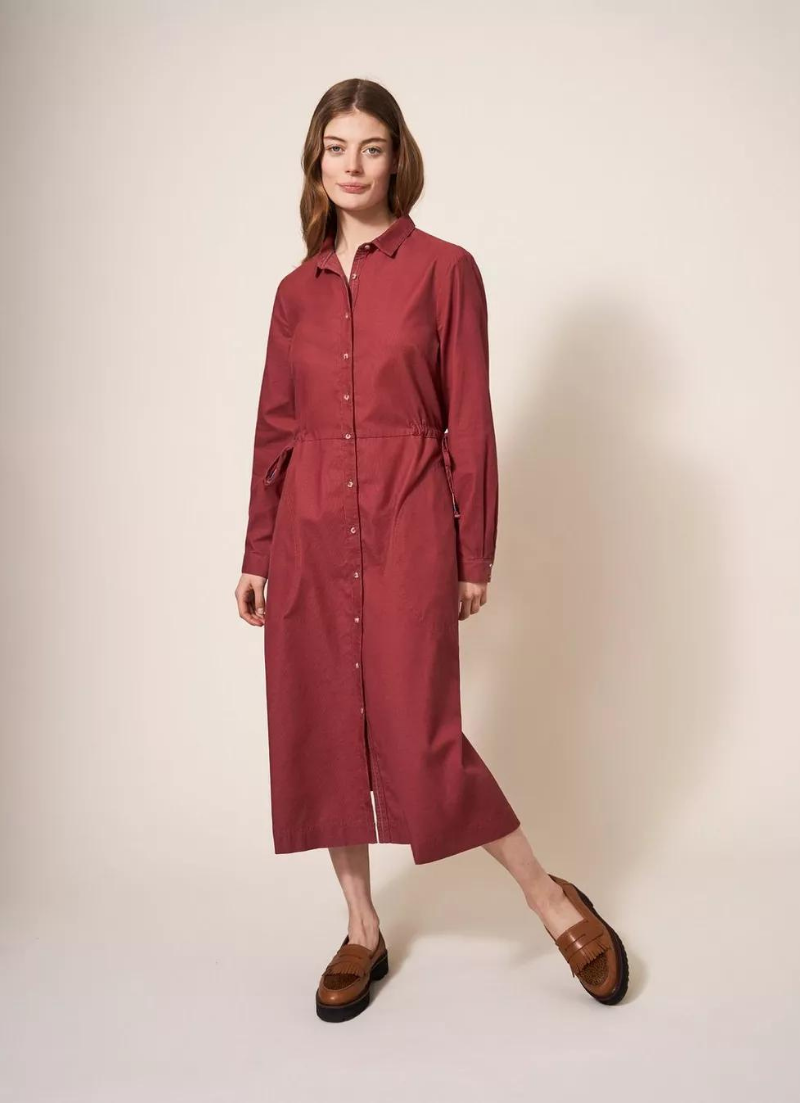 Jade Cord Shirt Dress