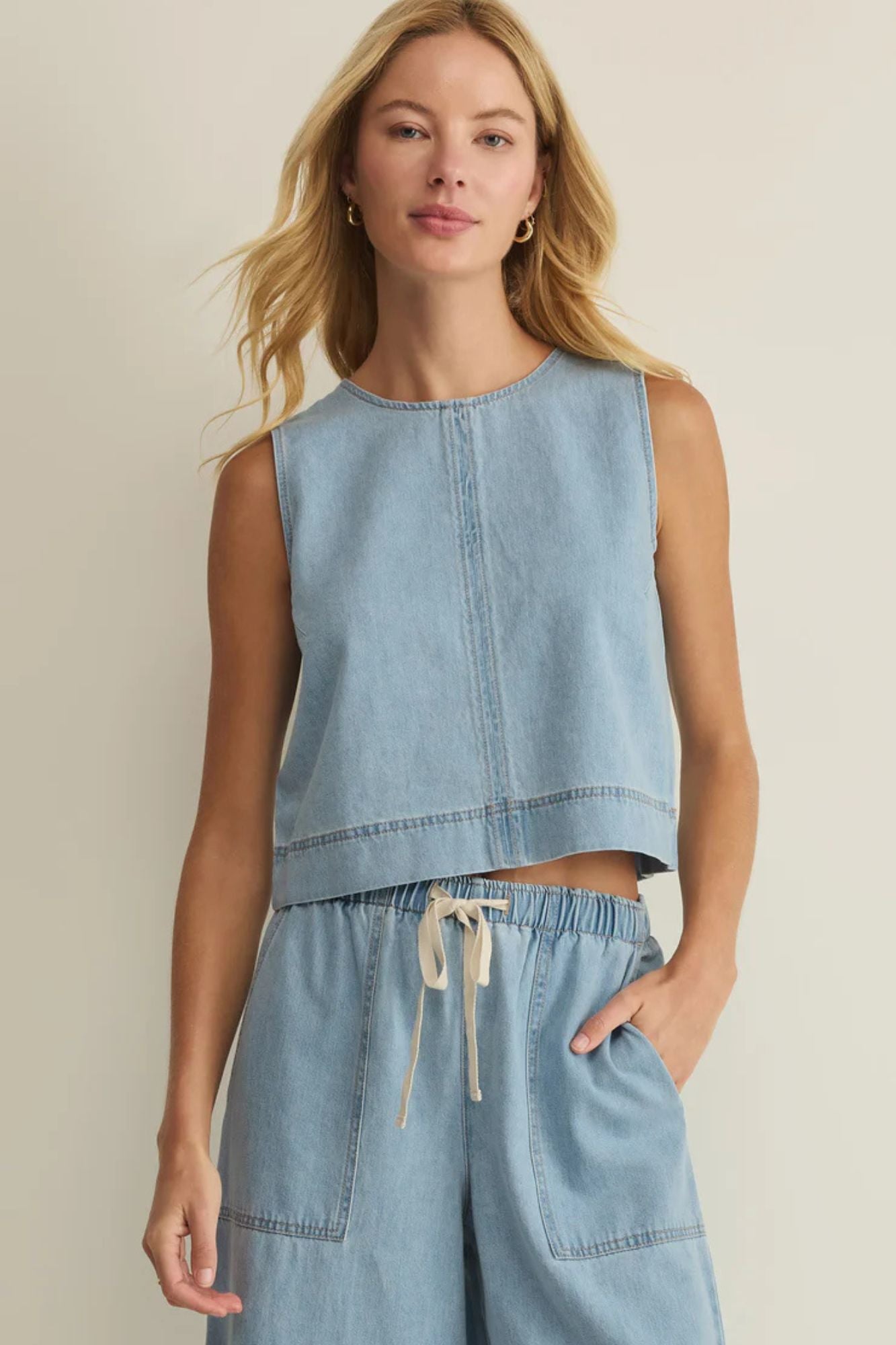 Sun Seeker Denim Tank