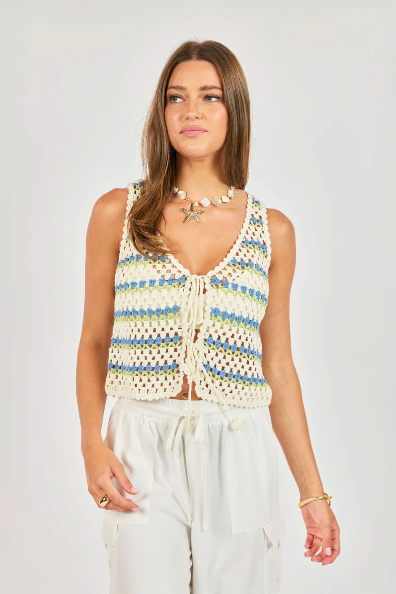 Stairsteps Crochet Vest