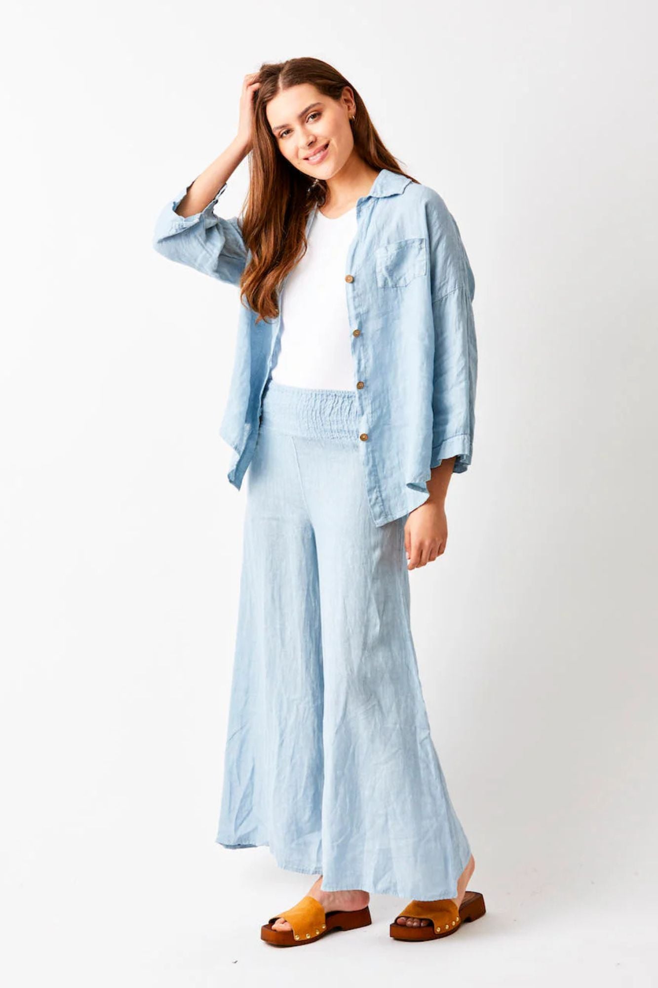 Seraphina Wide Linen Pants