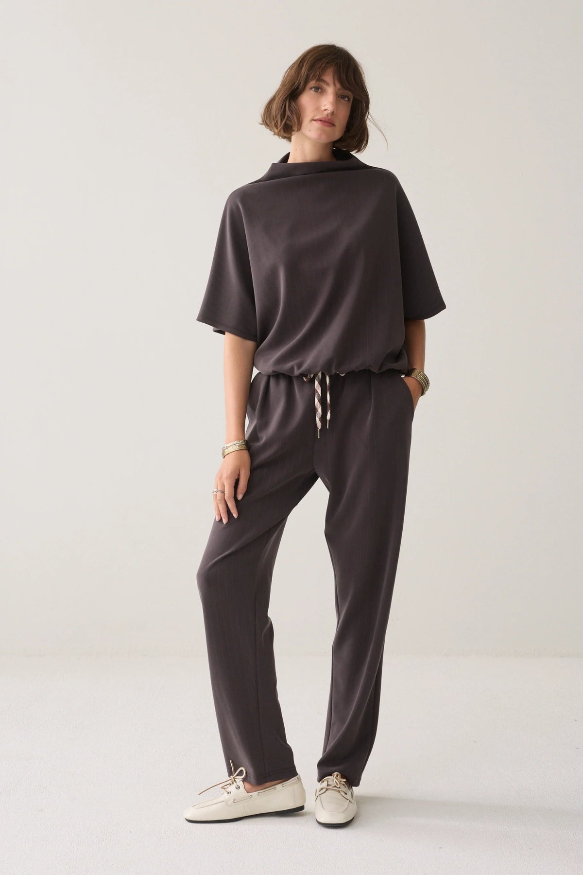 Tapered Pinstripe Pant