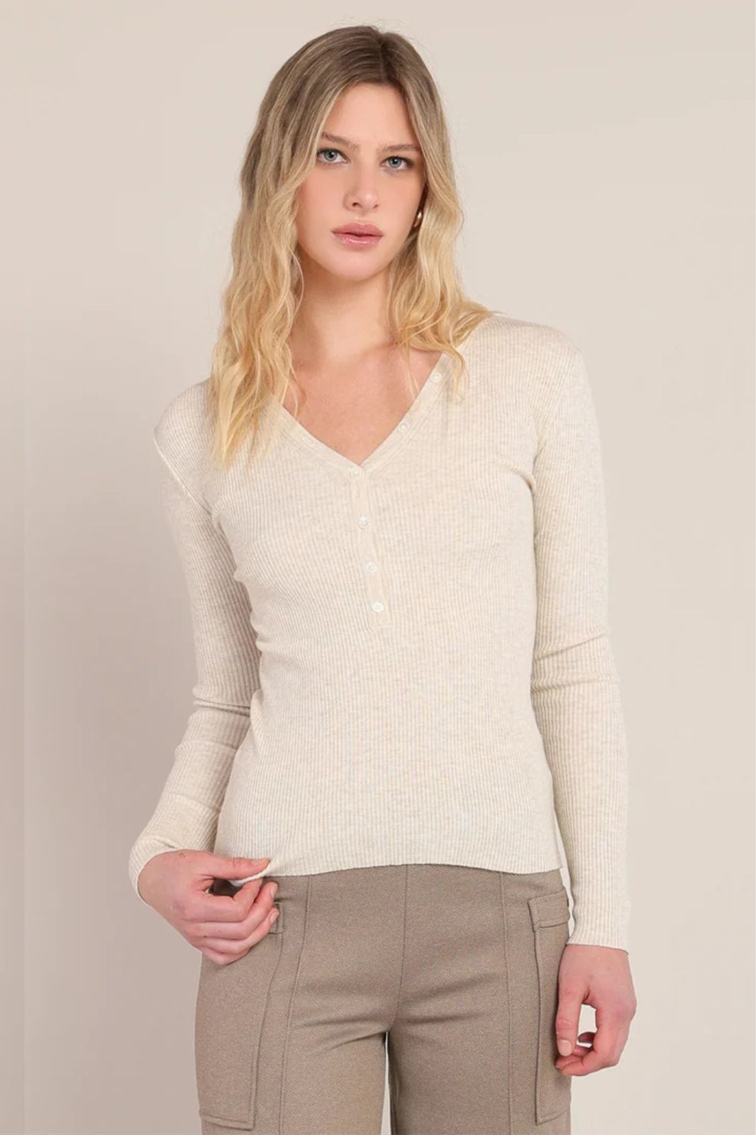 Ribbed Sweater Top