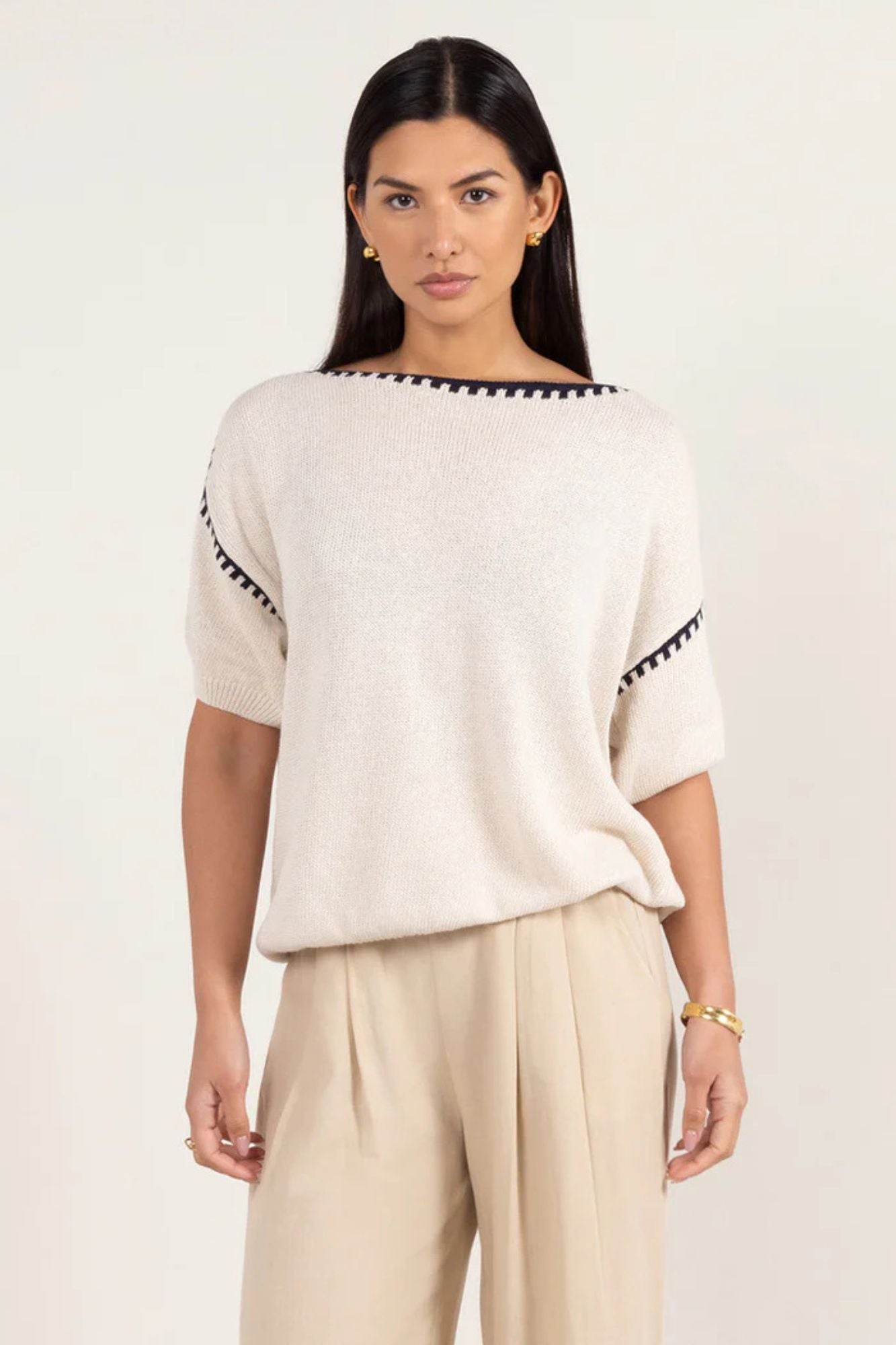 Billie Blanket Stitch Tee