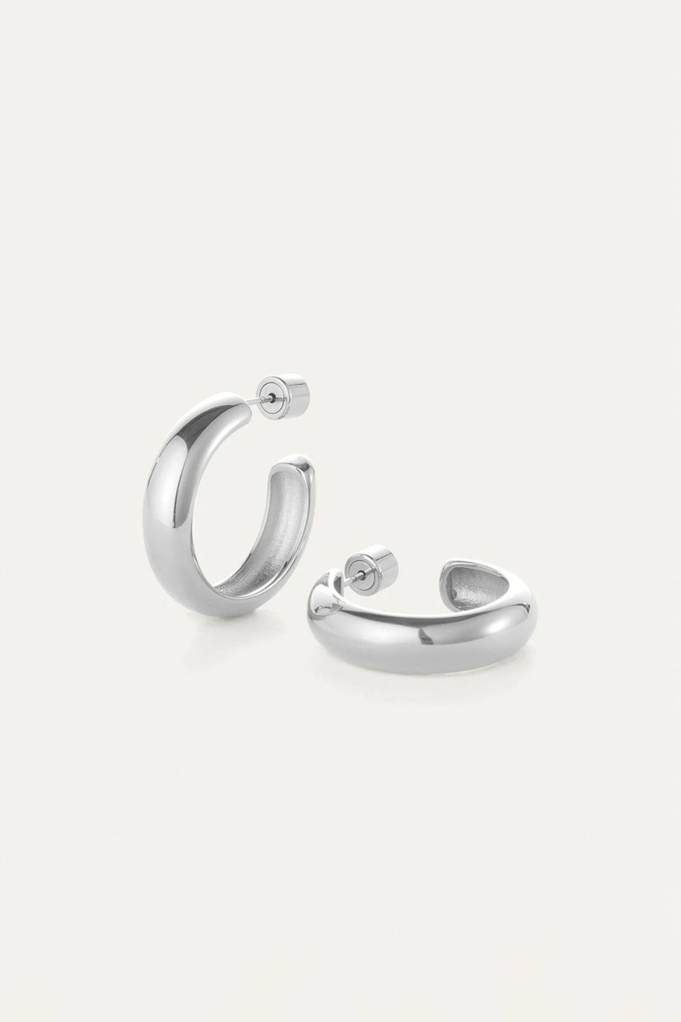 Staple Hoop Earrings - Medium