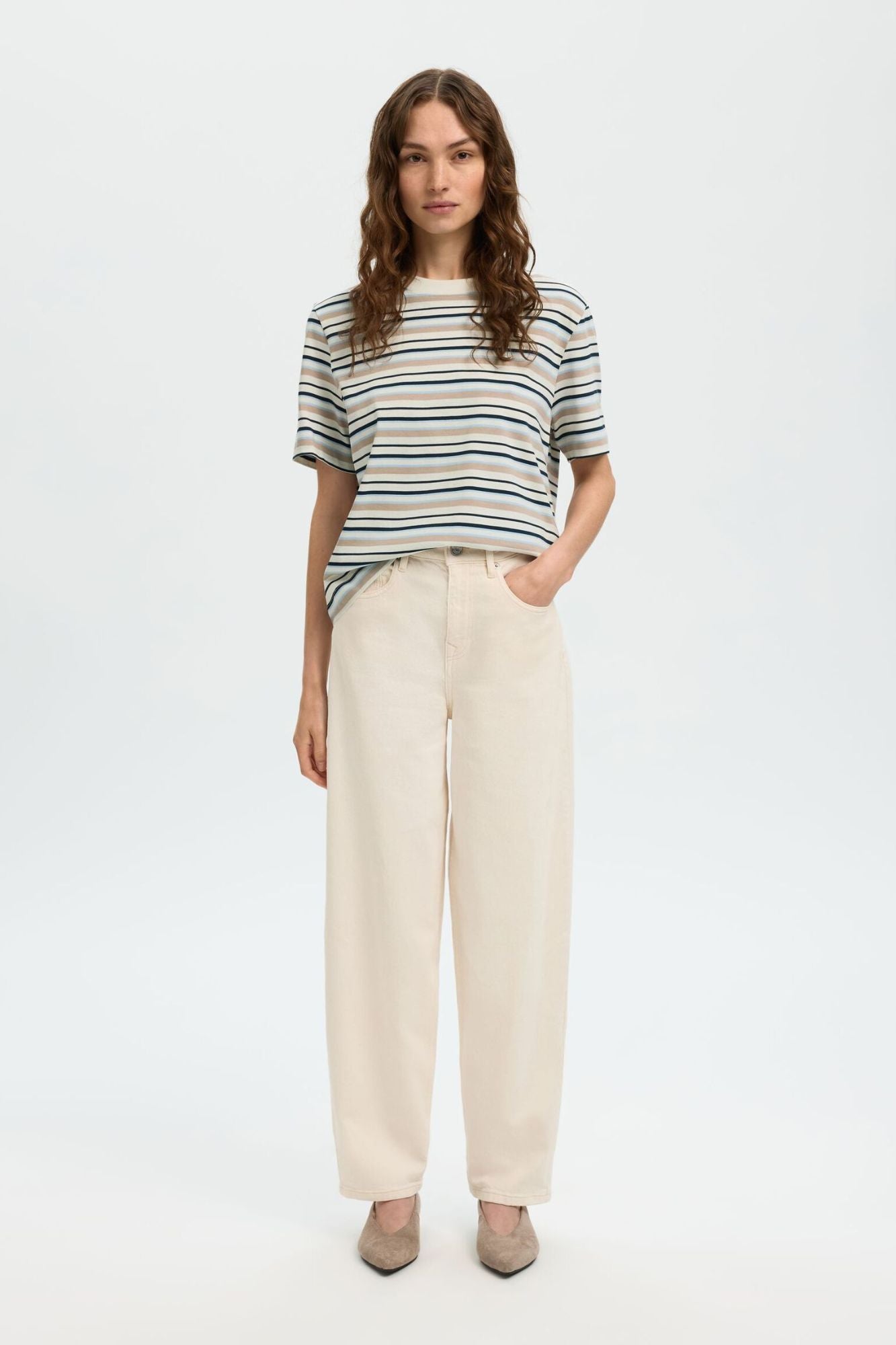 Striped Boxy Fit T-Shirt