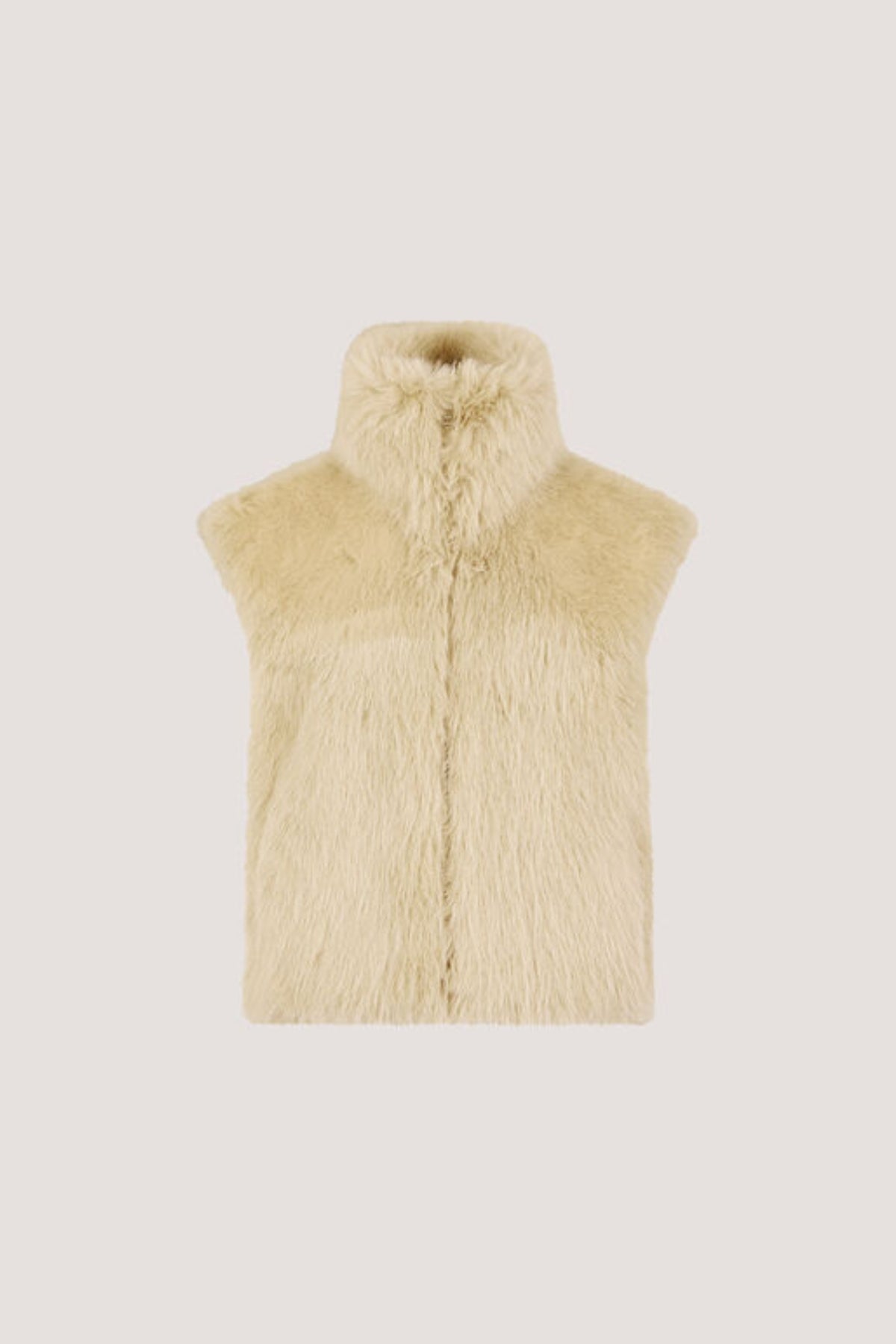 High Collar Fur Vest