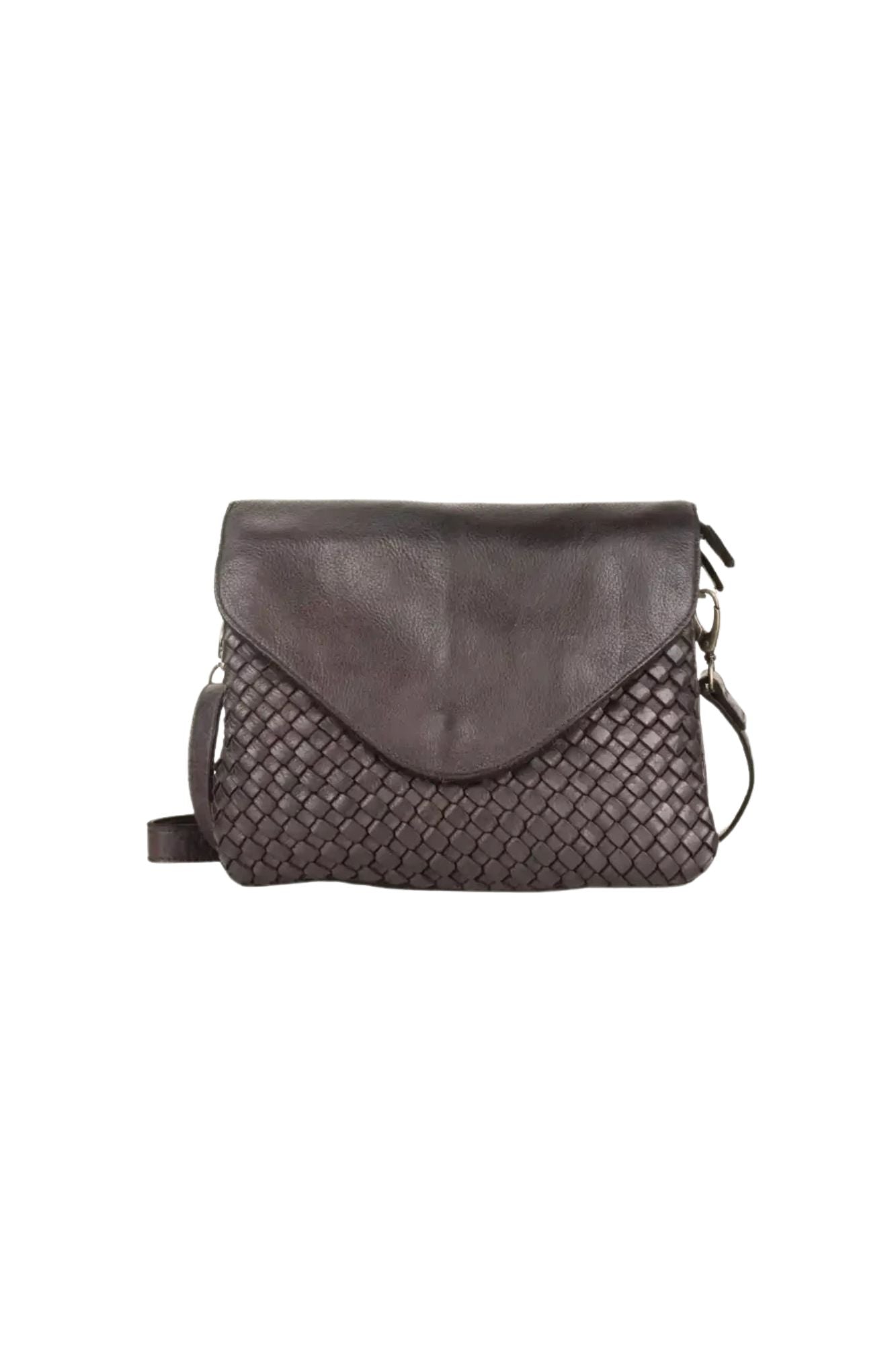 Amelie Woven Leather Crossbody/Clutch