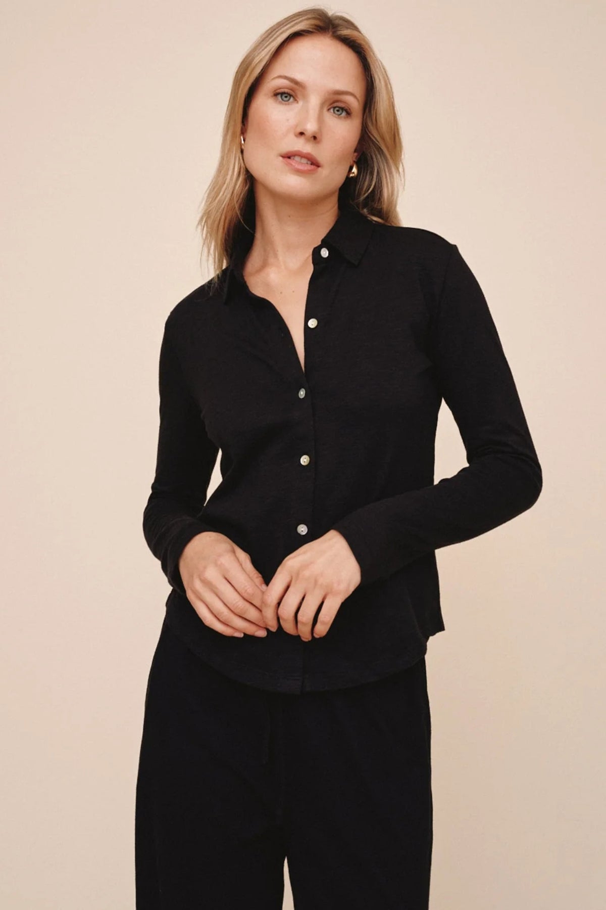 Button Up Knit Top
