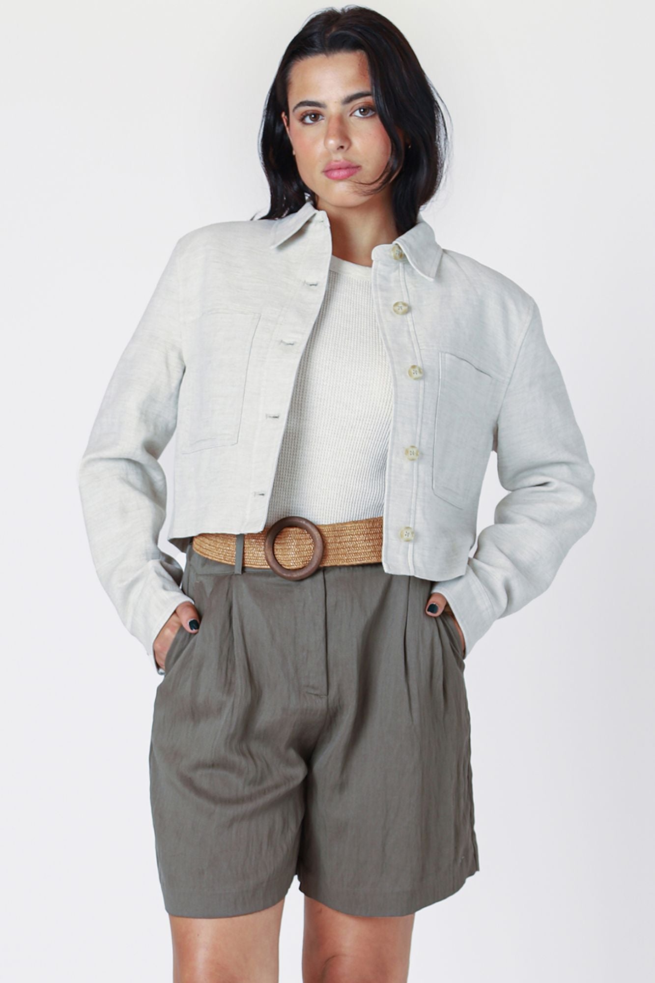 Cropped Utility Jacket