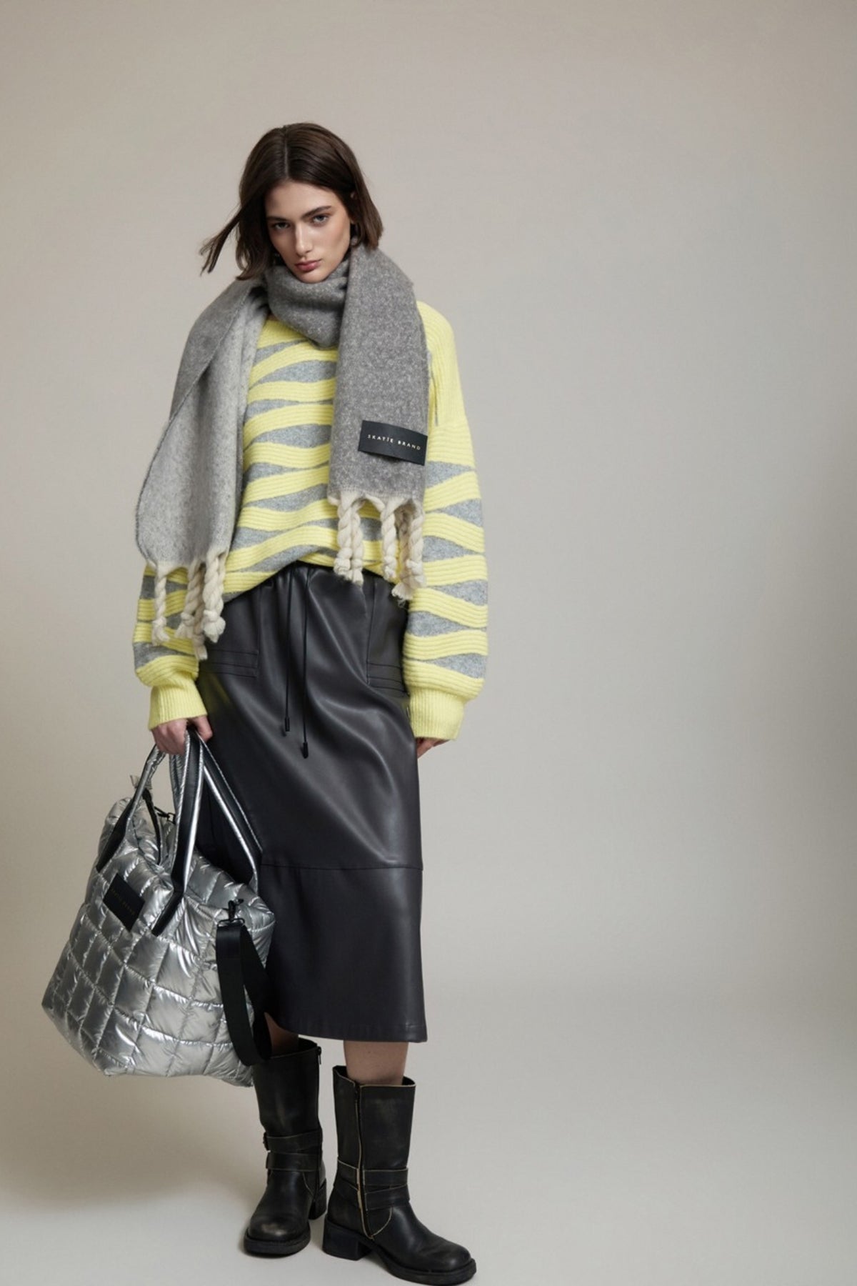 Faux Leather Skirt