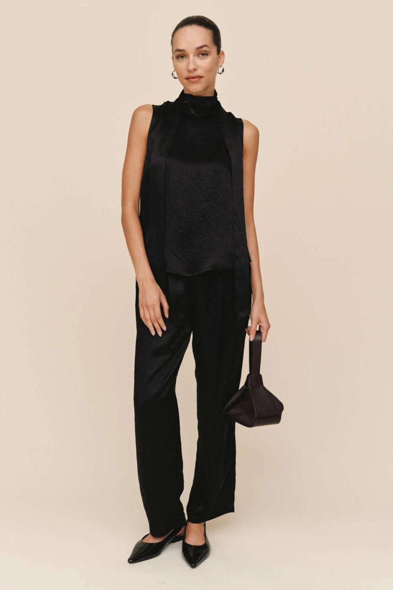 Scarf Neck Blouse
