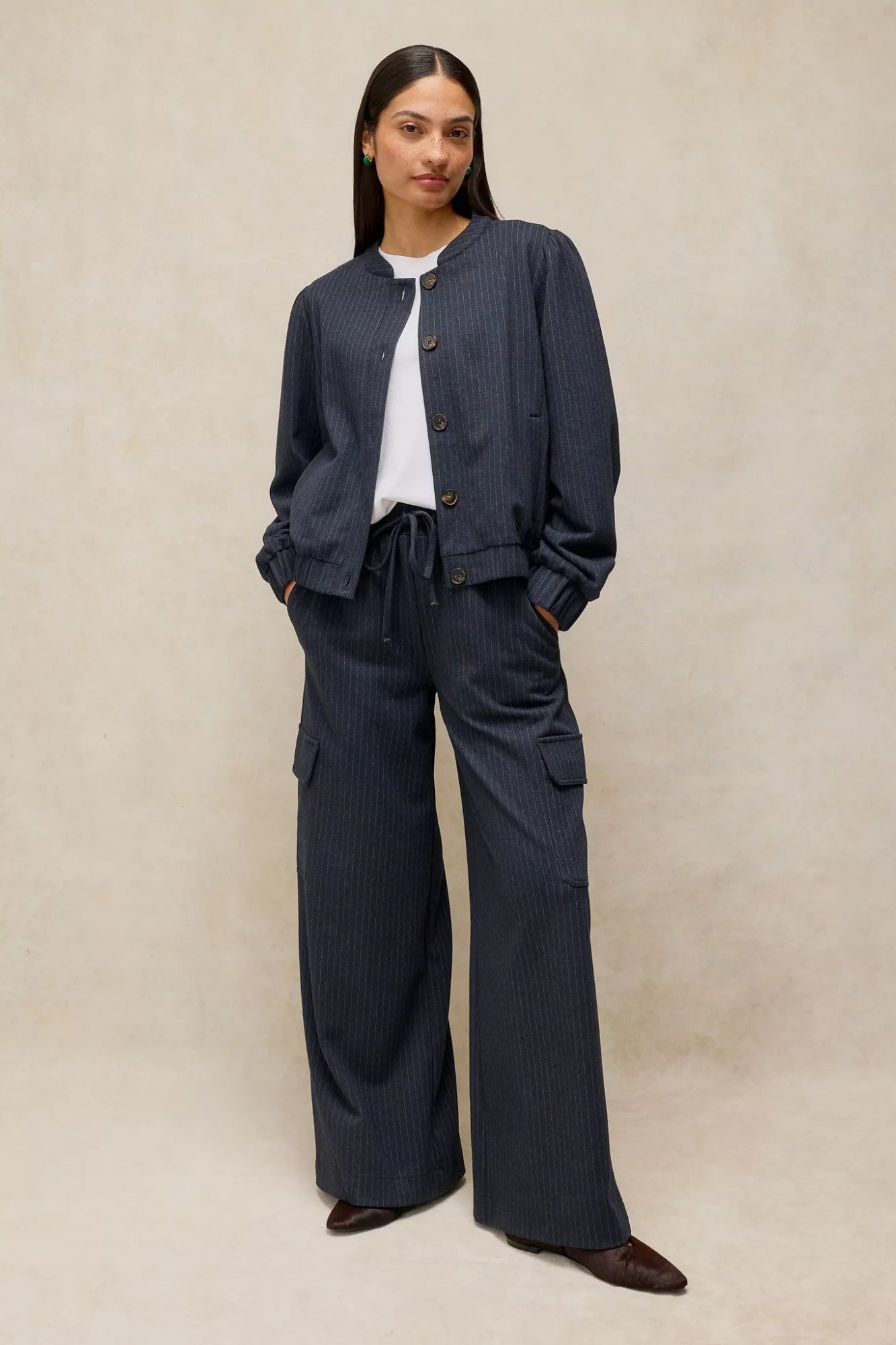 Teagan Stripe Wide Leg Pant