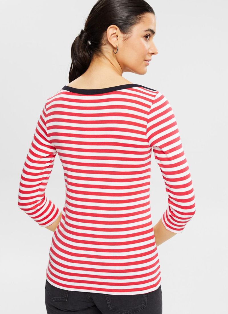T-shirt à col bateau