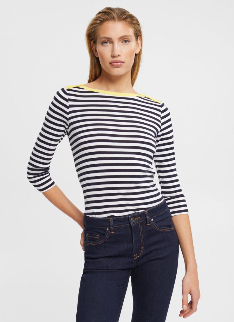 T-shirt à col bateau