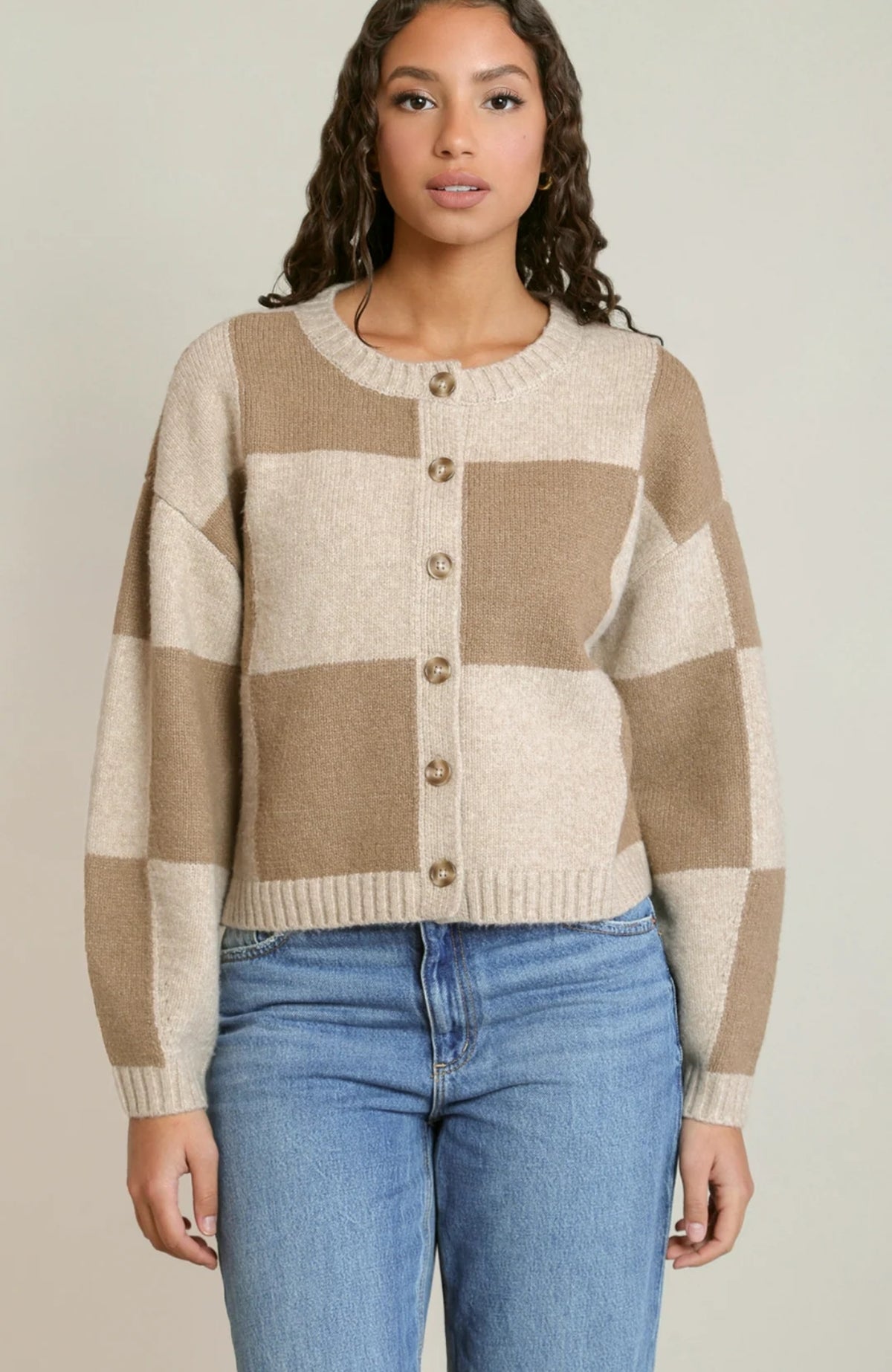 Colour Block Cardigan